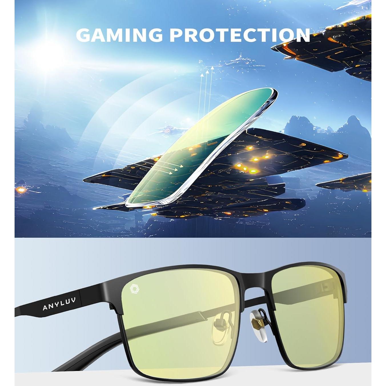 Gafas de Luz Azul ANYLUV para Hombres y Mujeres - Protección UV 400