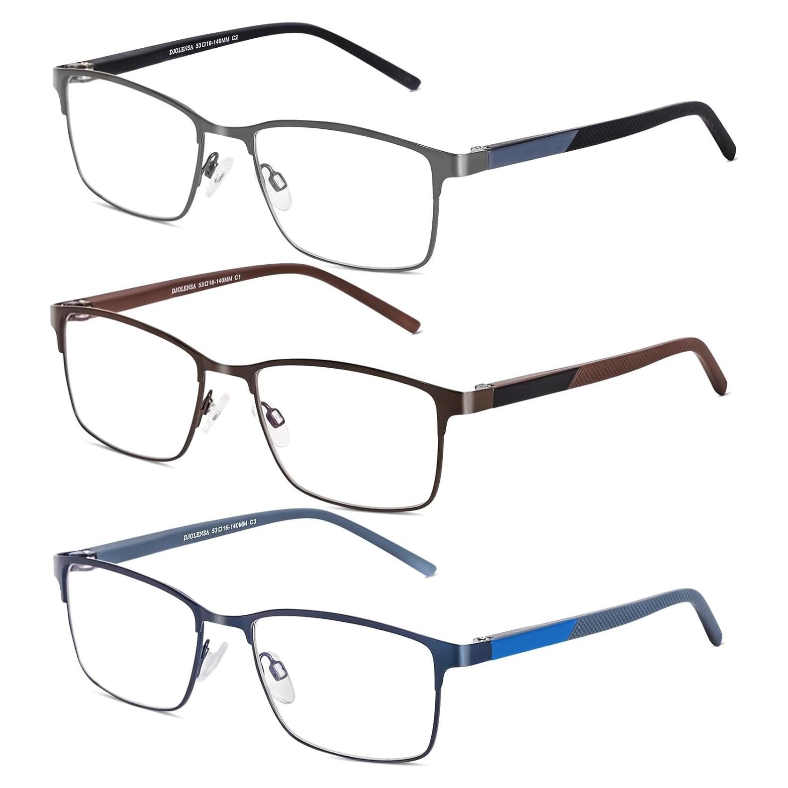 Paquete de 3 Gafas de Lectura MUYI 2.5 con Filtro Luz Azul