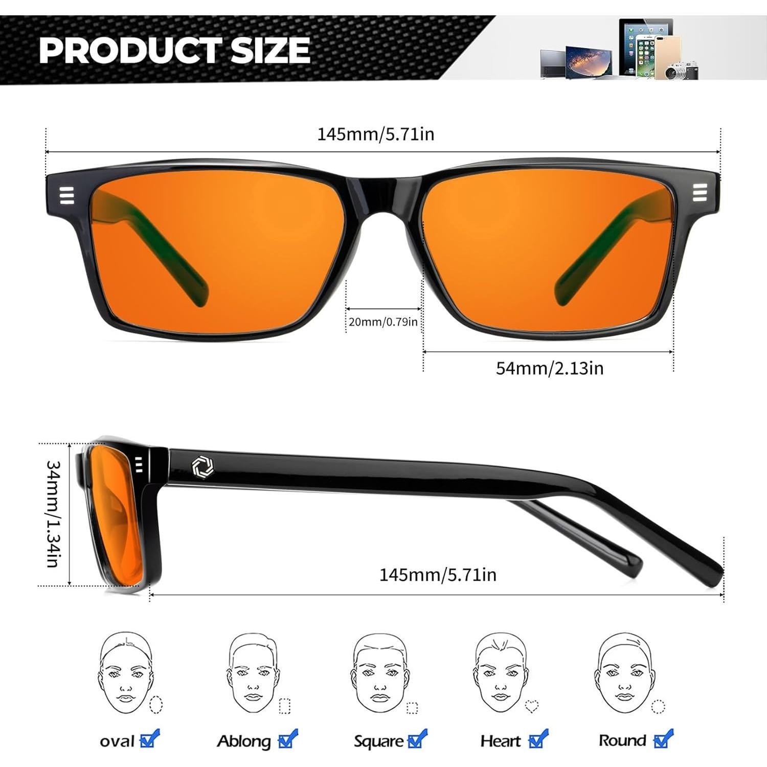 Gafas de Luz Azul ANYLUV UV400 para Hombres y Mujeres