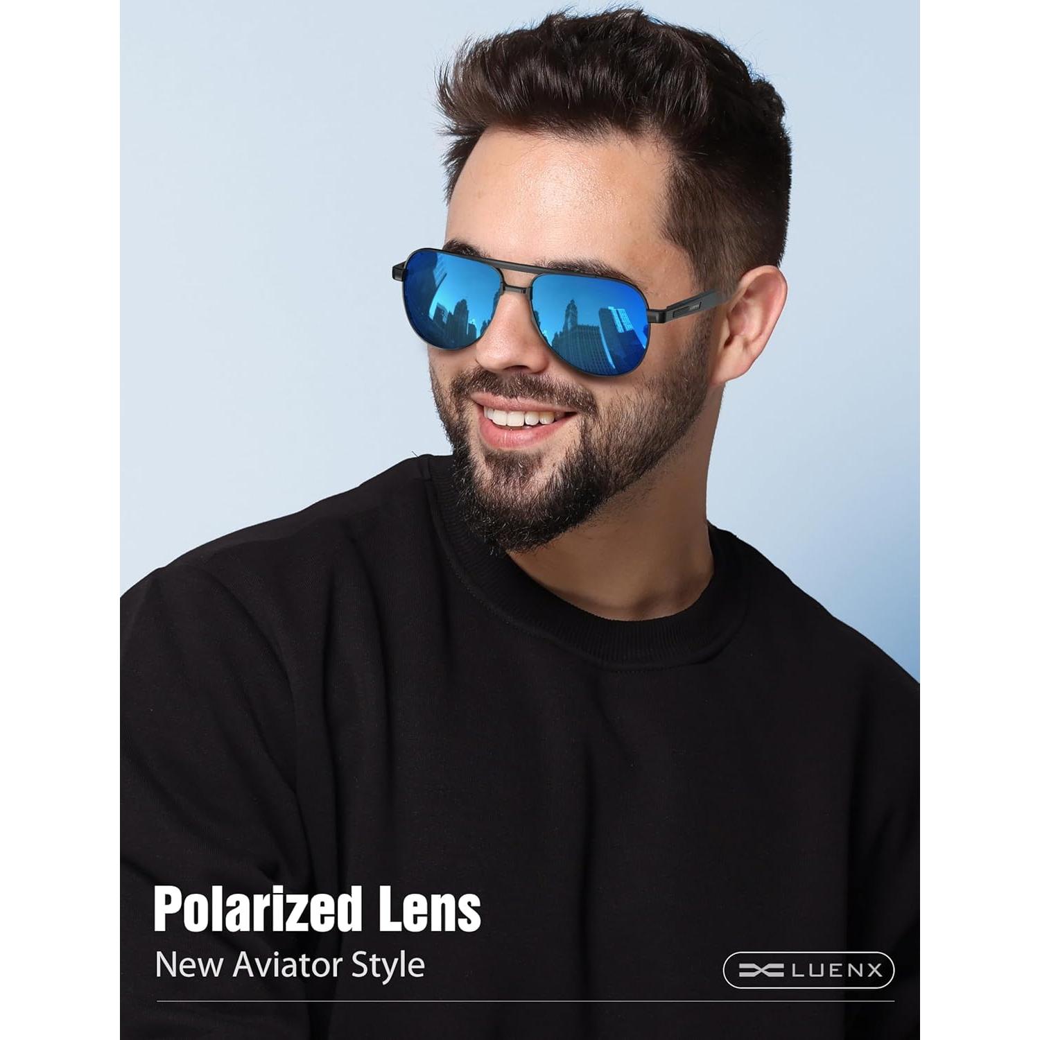 Gafas de sol LUENX Aviador Polarizadas UV400 para Hombre