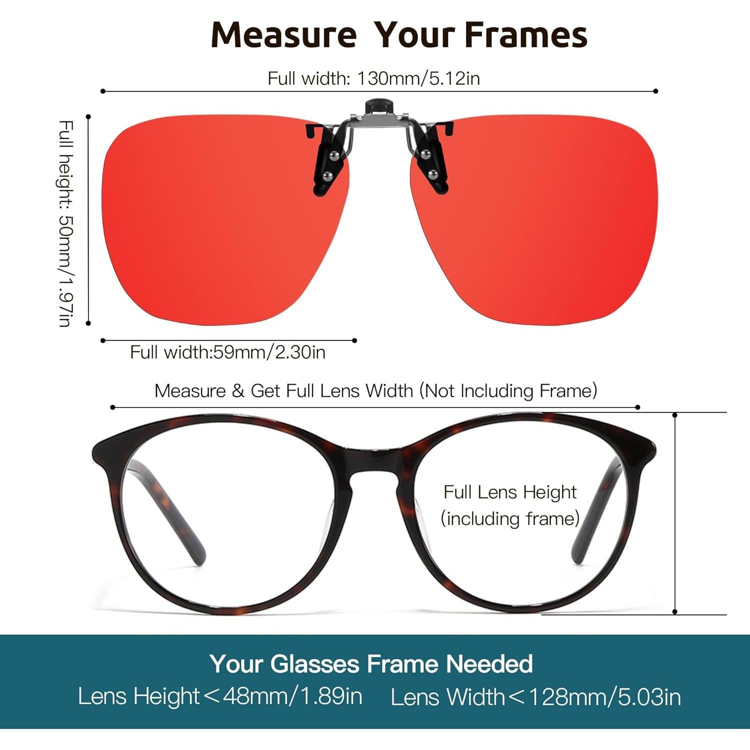 Gafas Clip-On Trysee Azul TS1008 para Luz Azul y Estrés Ocular