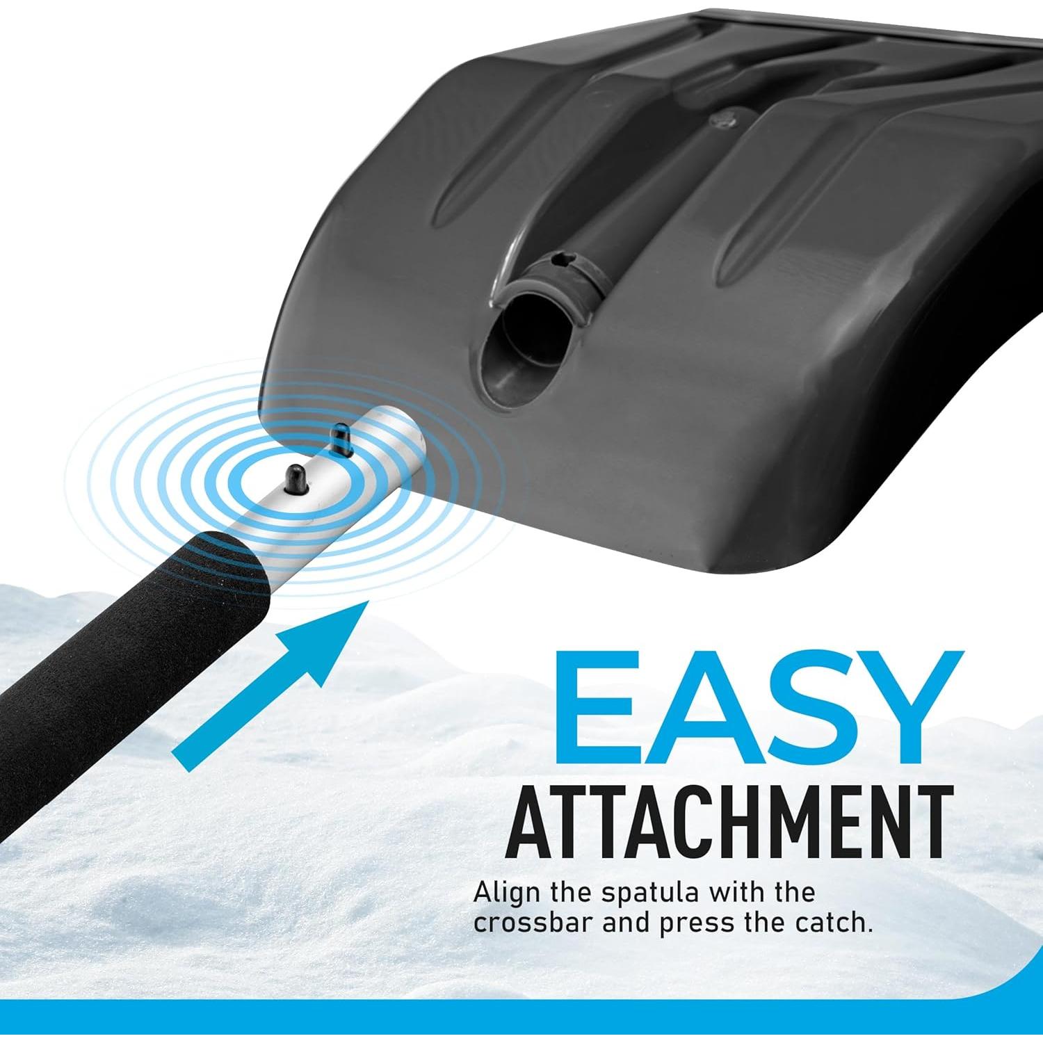 Pala de Nieve Plegable Superio con Mango Extensible 113 cm