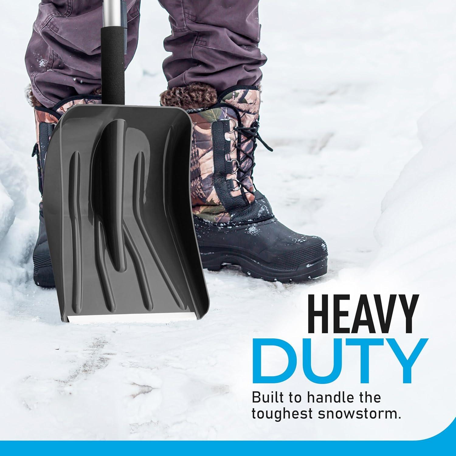 Pala de Nieve Plegable Superio con Mango Extensible 113 cm