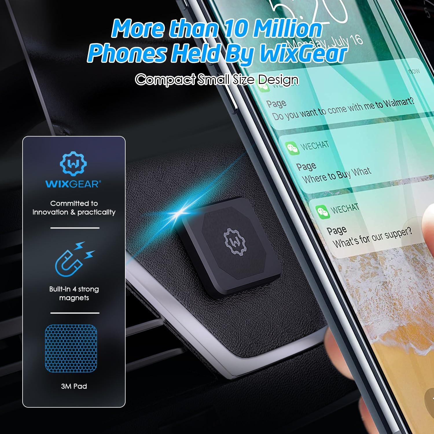 Soporte Magnético WixGear para Teléfonos y Mini Tablets - Delgado