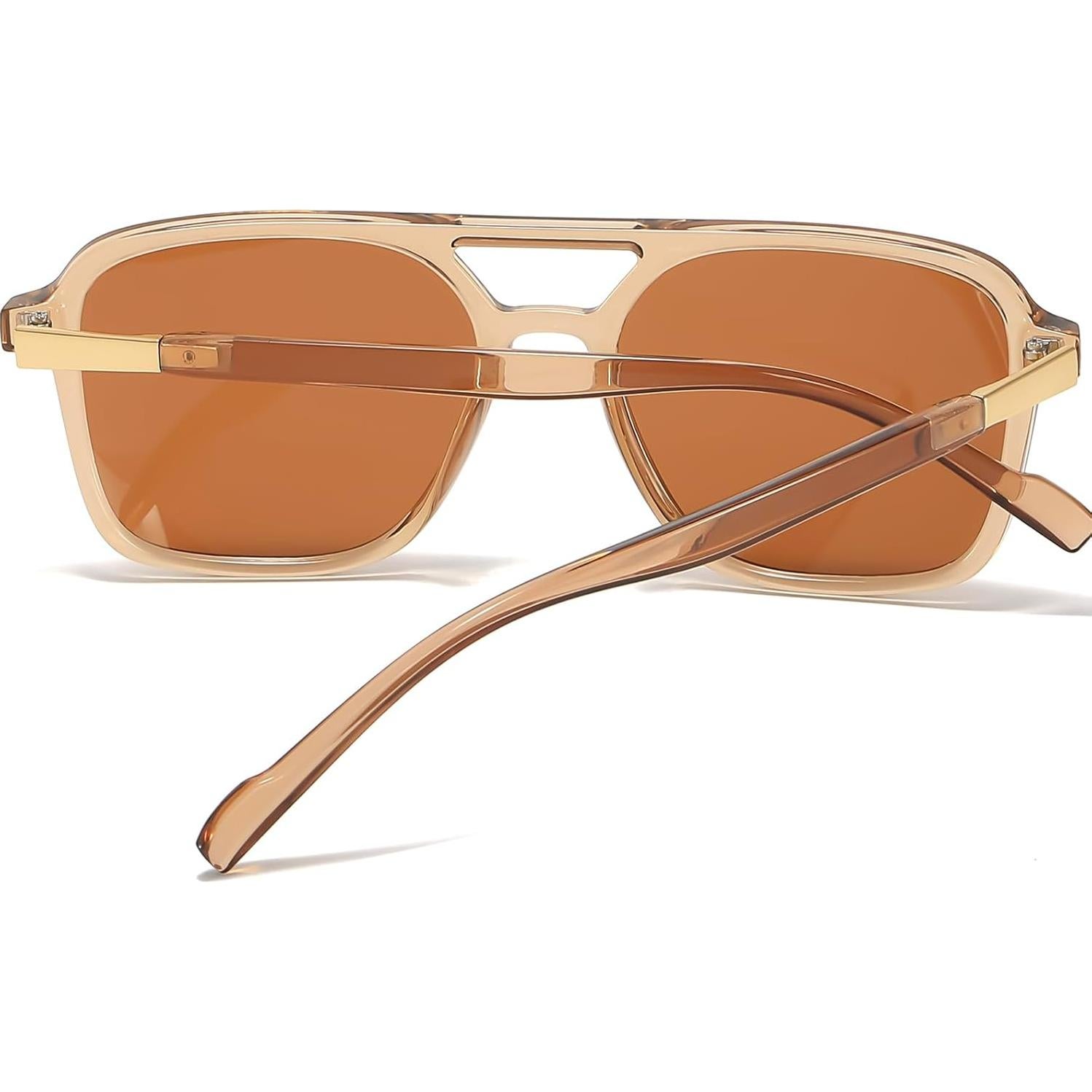 Gafas de sol unisex AISSWZBER retro UV400 marco ligero