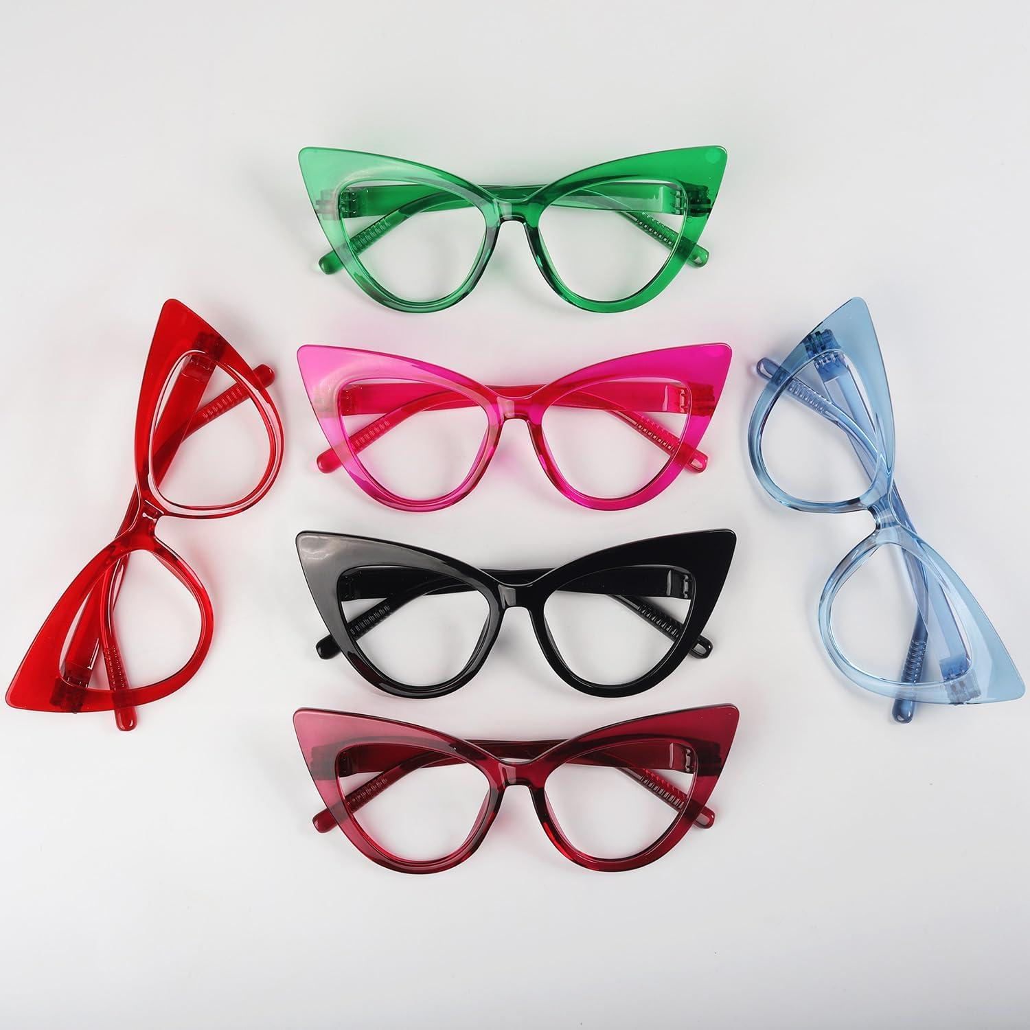 Gafas de Lectura GUD Huge Cateye Sin Tornillos - Paquete 6