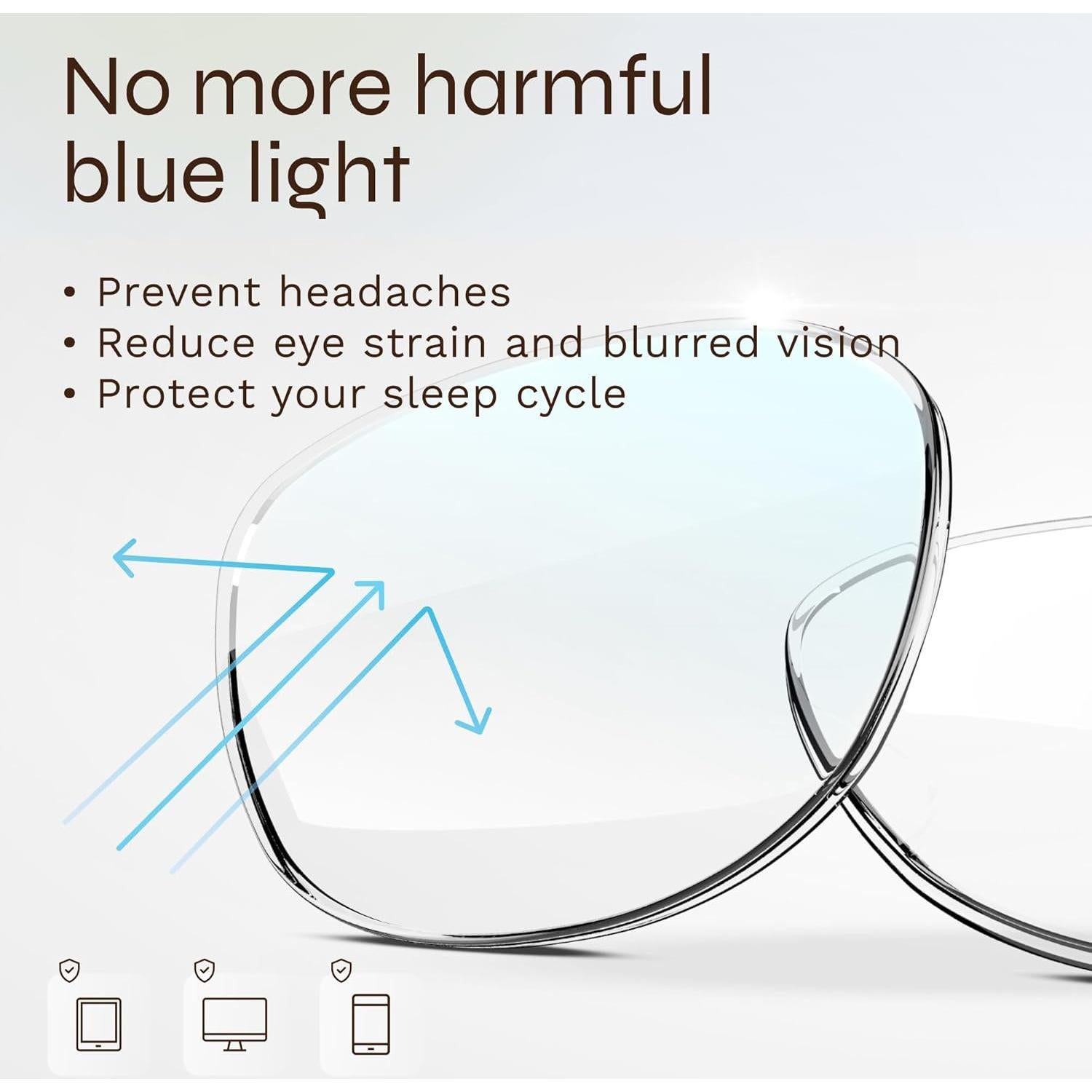 Gafas de luz azul IBOANN unisex con protección UV400