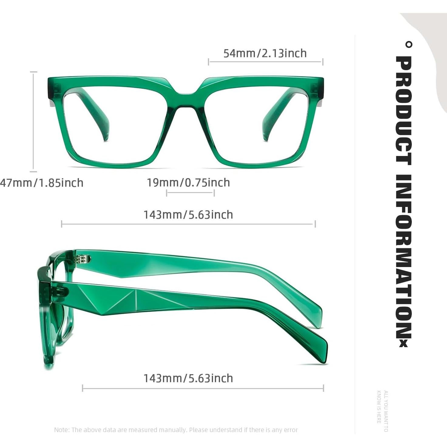 Gafas de luz azul TIANYESY unisex verdes - Protección UV