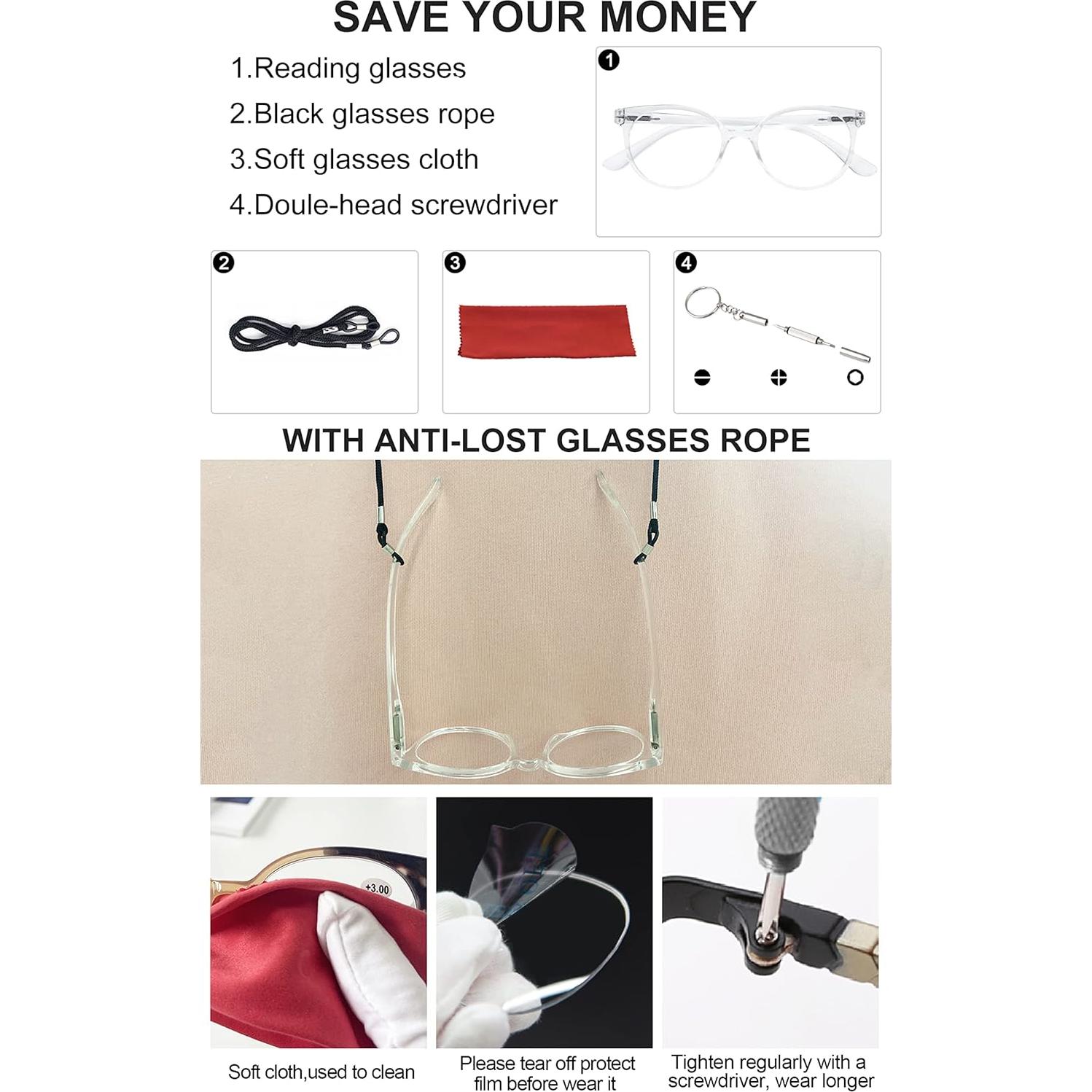 OCCI CHIARI ABL5017 C6 00 Computer Reading Glasses Blue Light Blocking with Magnification Lightweight Readers 1.0 1.25 1.5 1.75 2.0 2.25 2.5 2.75 3.0 3.5 4.0 5.0 6.0