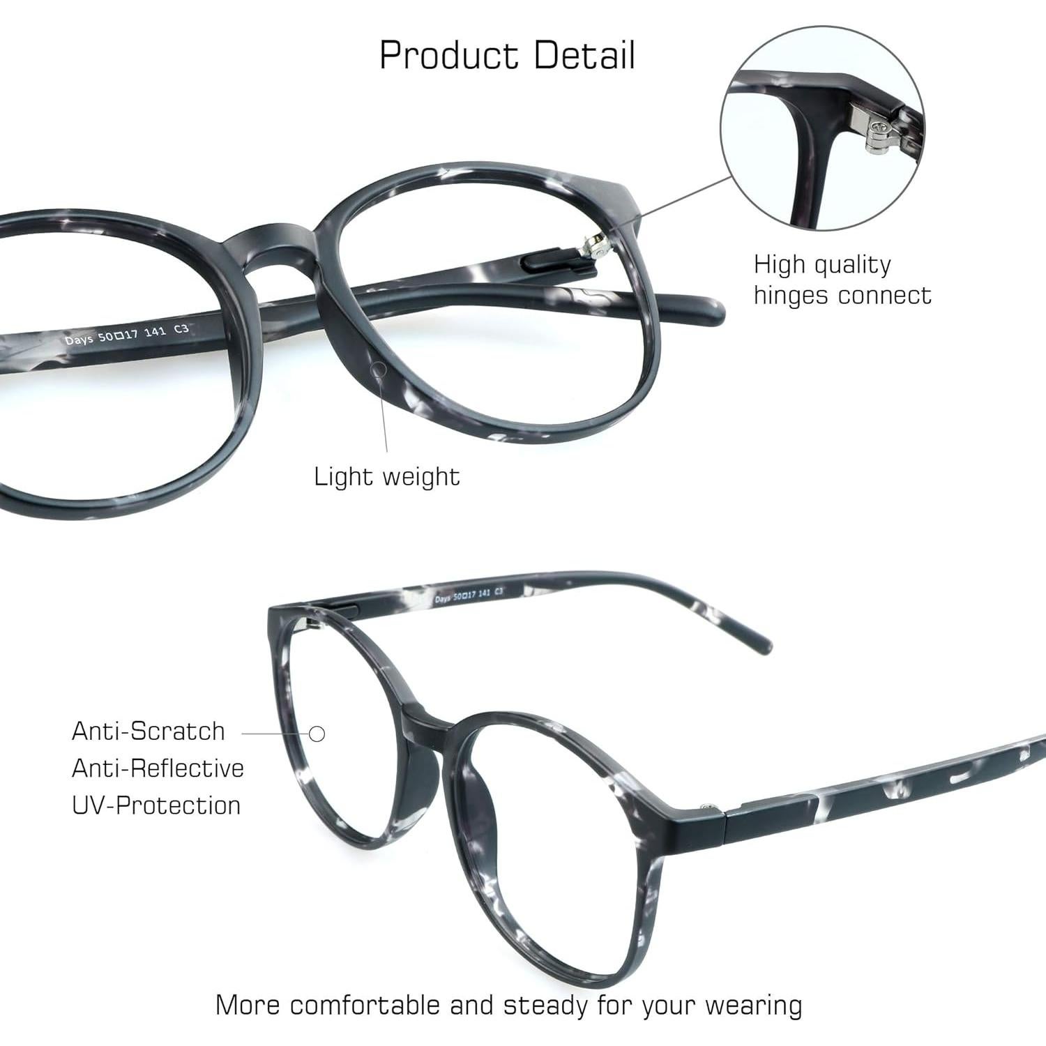 Gafas de bloqueo de luz azul VisionGlobal ovaladas anti-fatiga