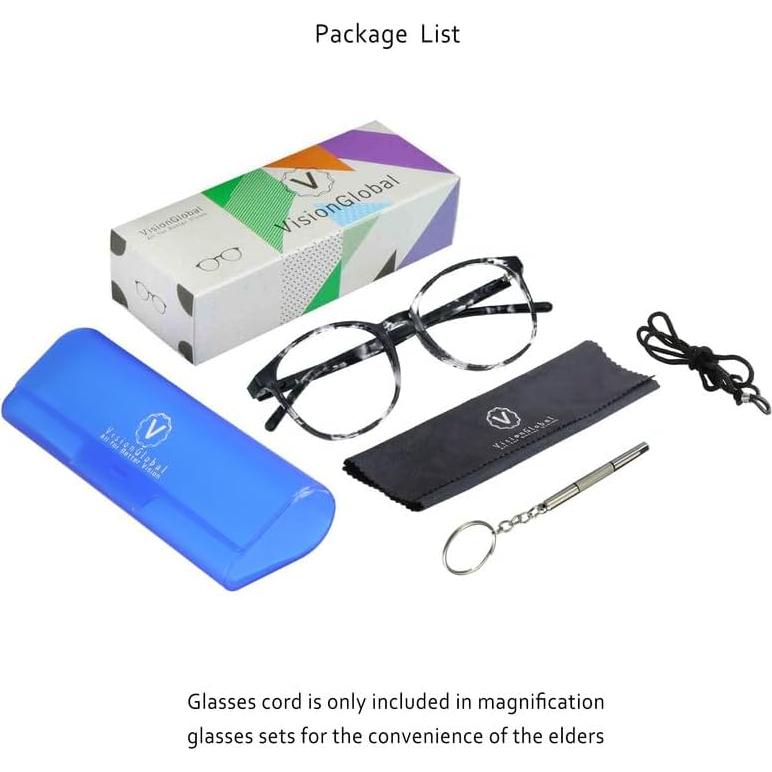 Gafas de bloqueo de luz azul VisionGlobal ovaladas anti-fatiga