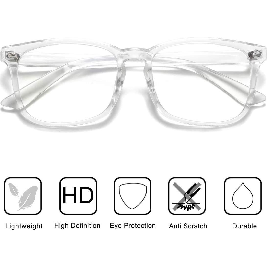 Gafas Cuadradas Bloqueadoras de Luz Azul 8082B - Unisex