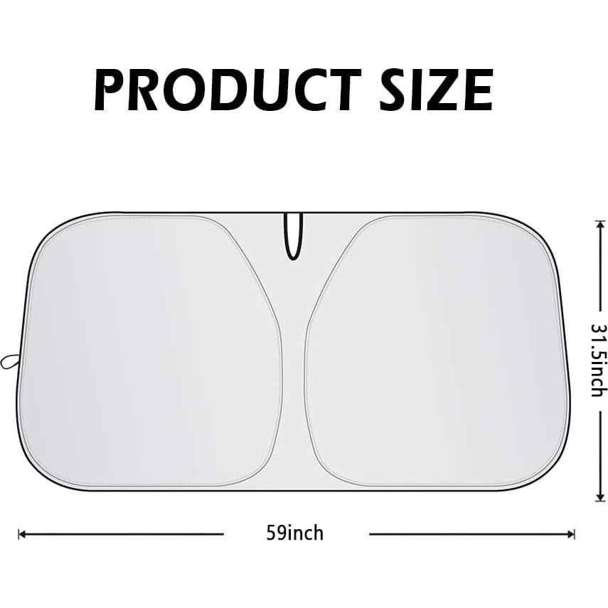 Sombra de Parabrisas Salior L 150x80cm Plegable UV Resistente