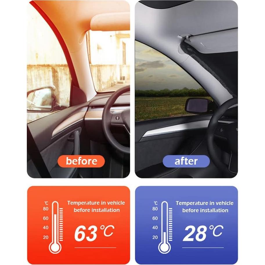 Sombra de Parabrisas Salior L 150x80cm Plegable UV Resistente