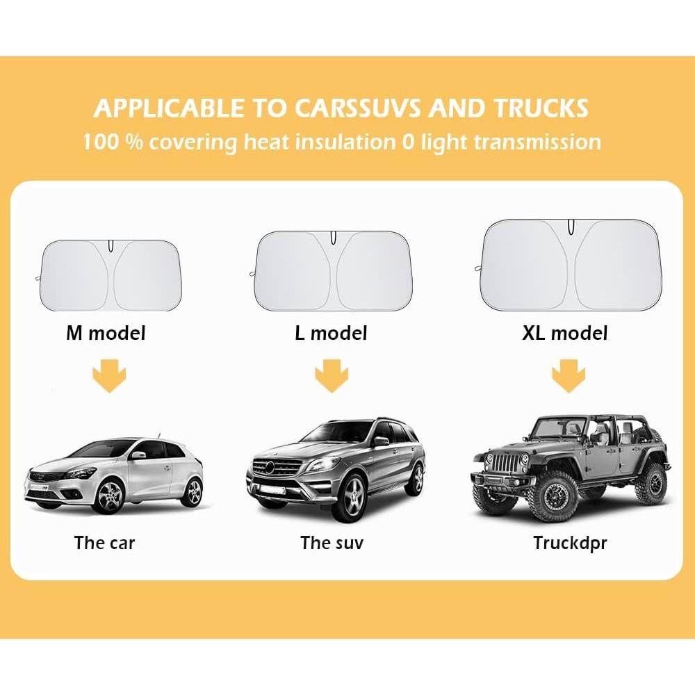 Sombra de Parabrisas Salior L 150x80cm Plegable UV Resistente