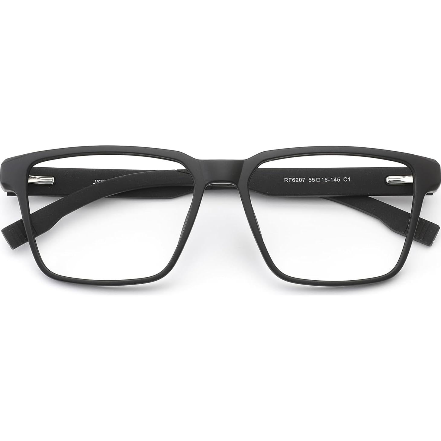 Gafas bloqueadoras de luz azul JFXQDR RF6207 para hombres - Negro