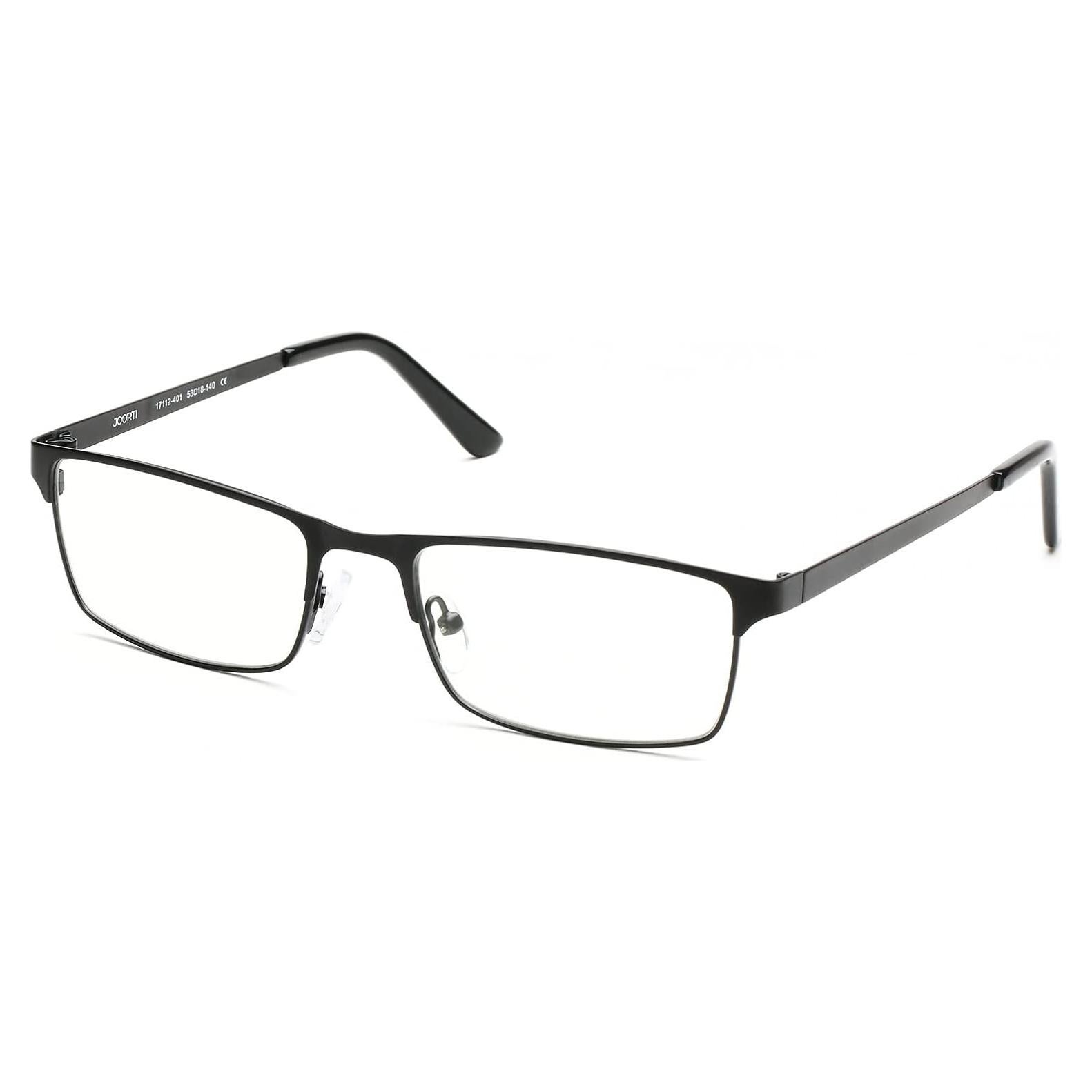 Gafas de luz azul JOO'RTI para hombres, marco de metal negro