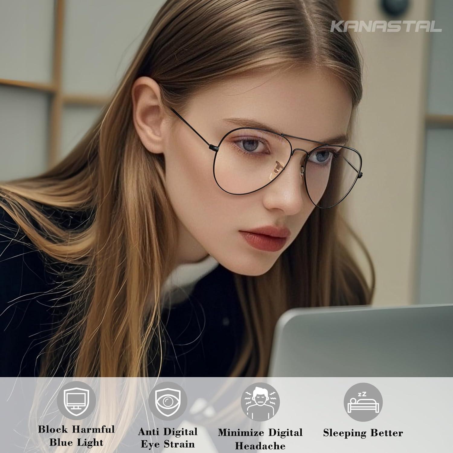 Gafas de sol KANASTAL anti luz azul UV400 para hombres y mujeres