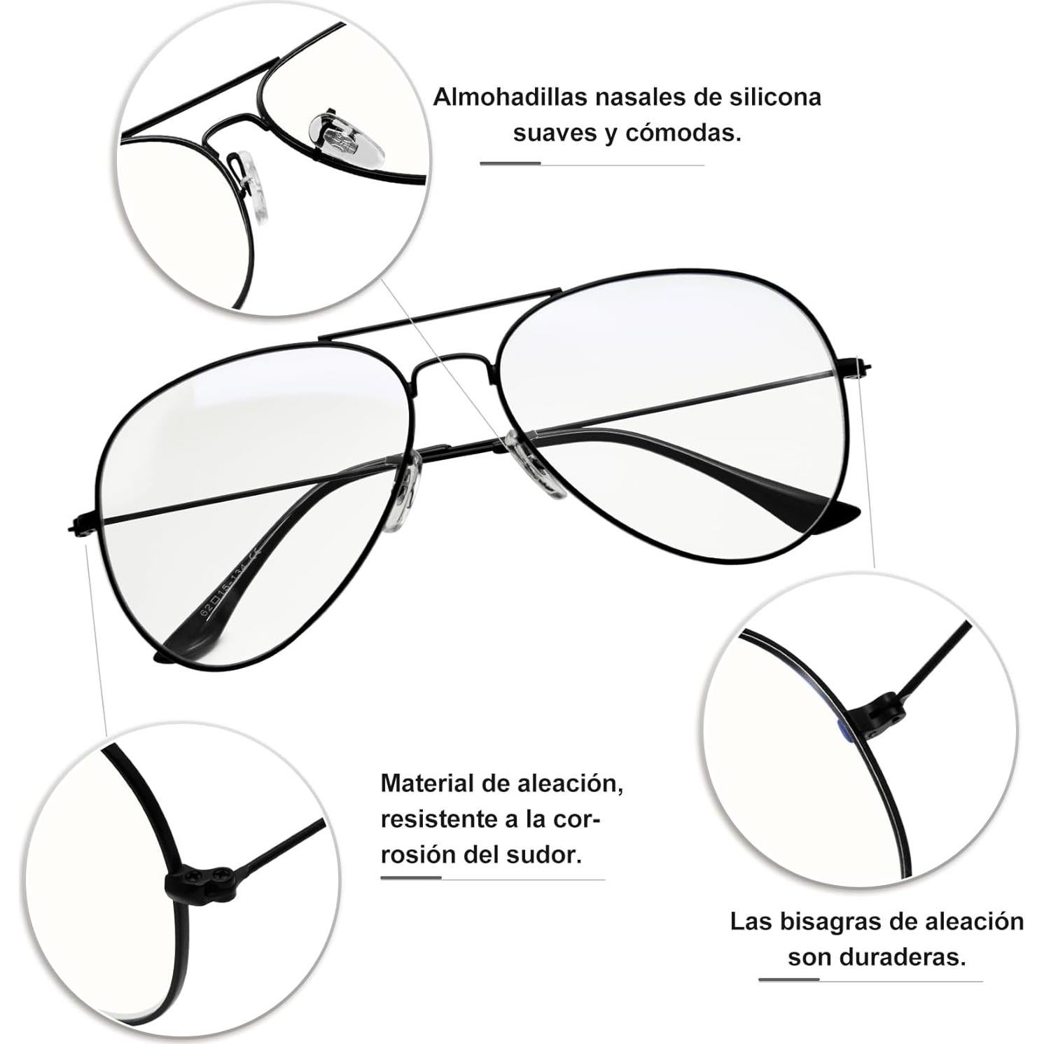 Gafas de sol KANASTAL anti luz azul UV400 para hombres y mujeres