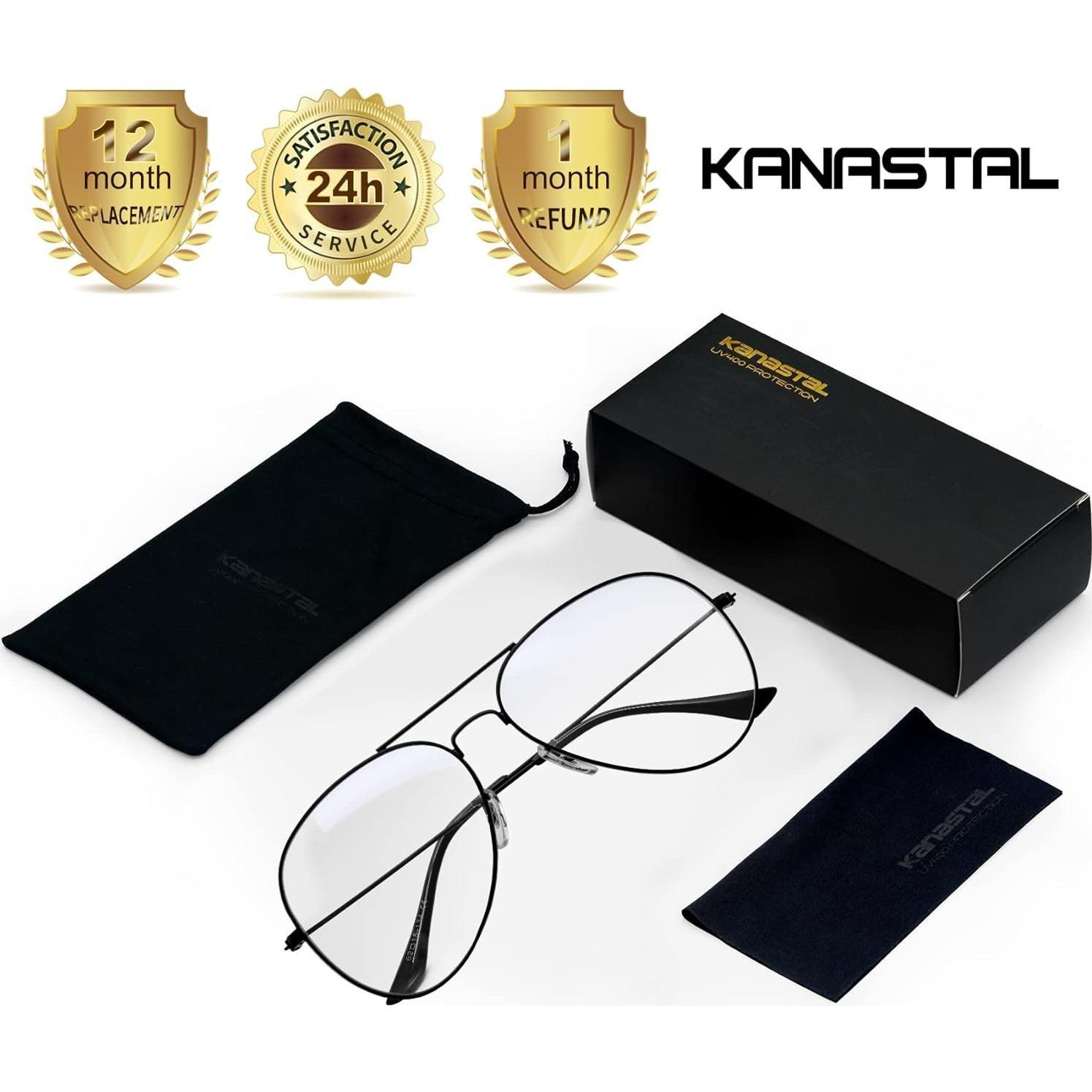 Gafas de sol KANASTAL anti luz azul UV400 para hombres y mujeres