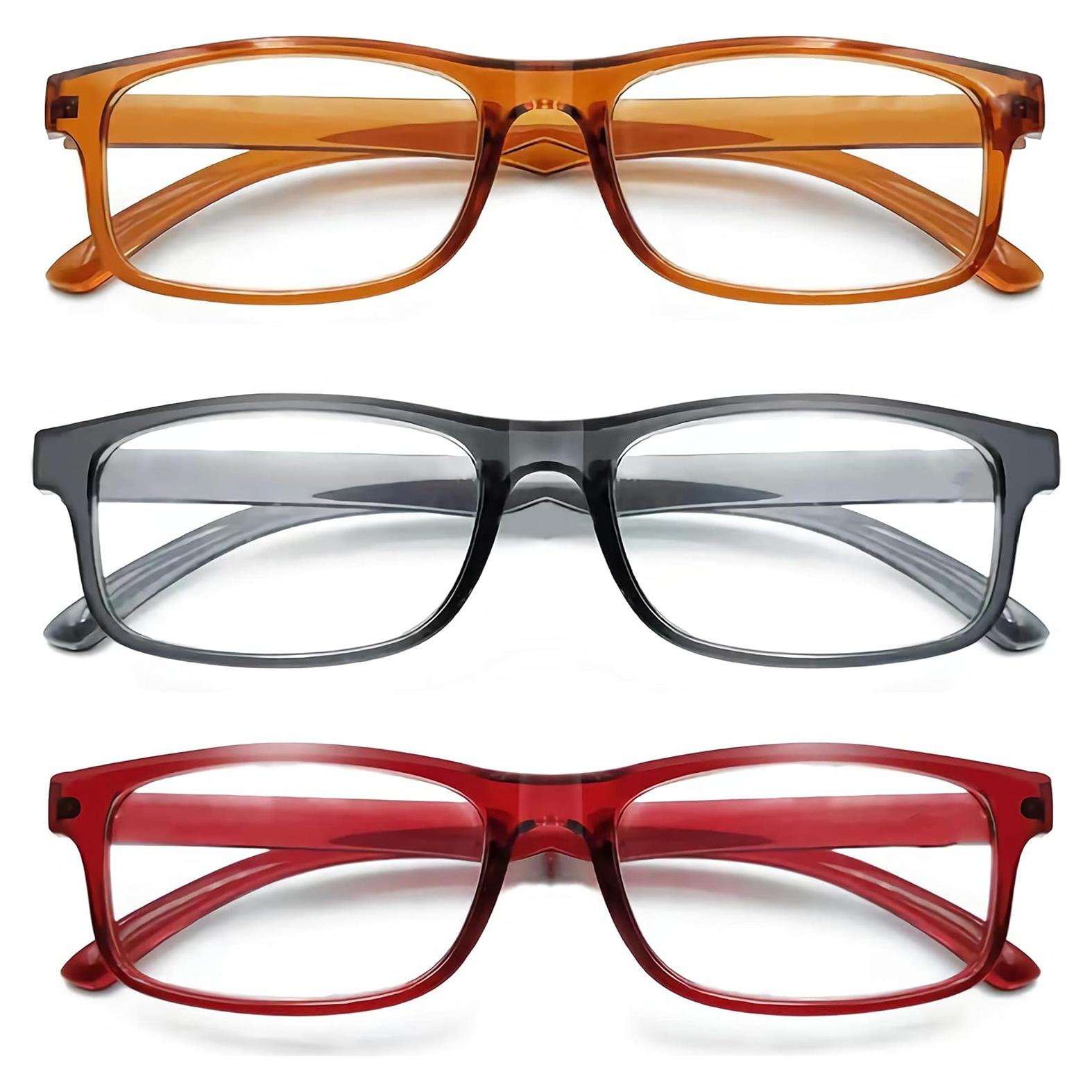 Paquete de 3 Gafas de Lectura CVVTSPE Anti-Luz Azul UV400