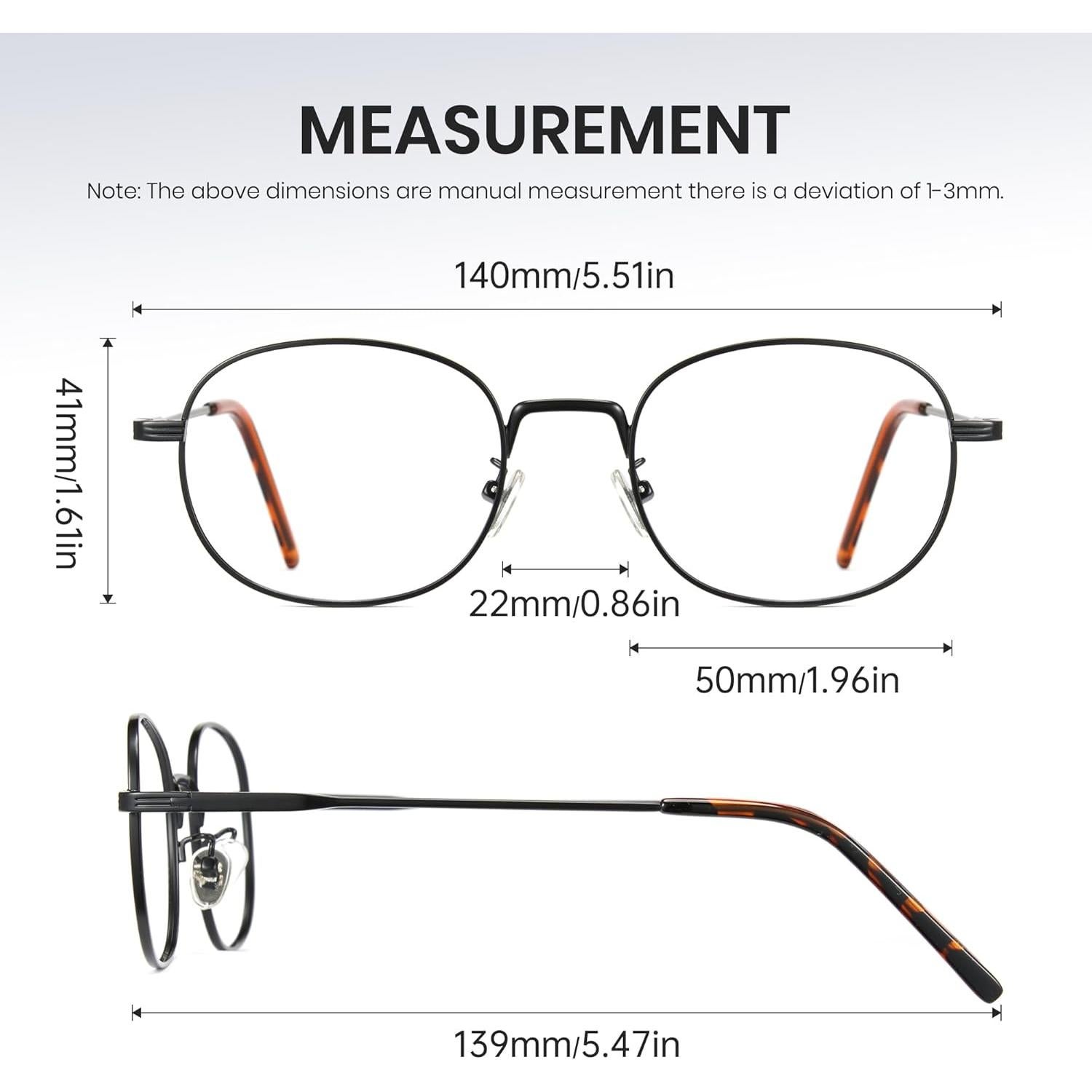 Gafas de luz azul Cyxus 8562 metálicas unisex protección UV