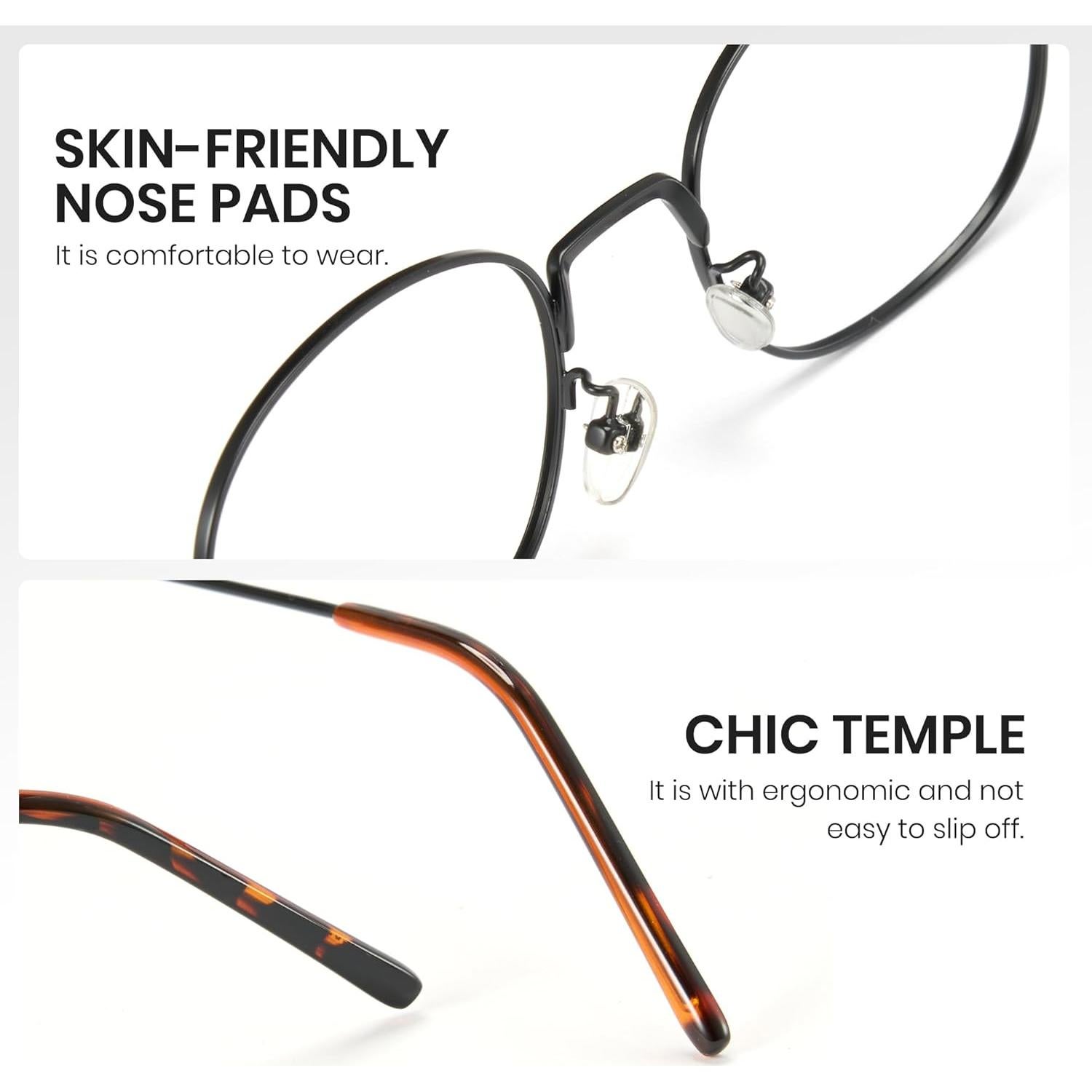 Gafas de luz azul Cyxus 8562 metálicas unisex protección UV