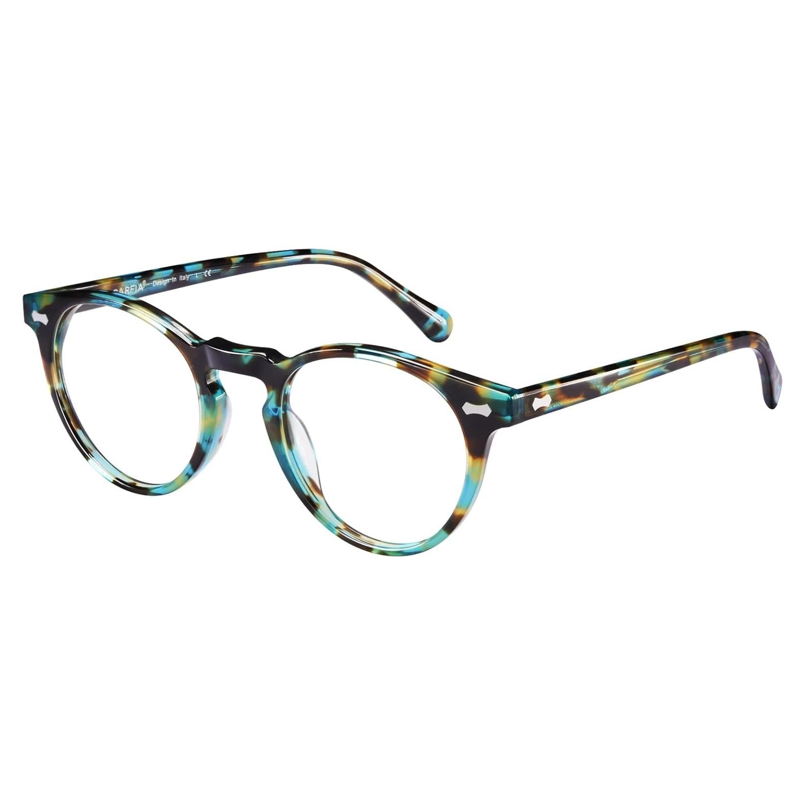 Gafas de Luz Azul CARFIA Redondas Acetato UV400 Mujeres