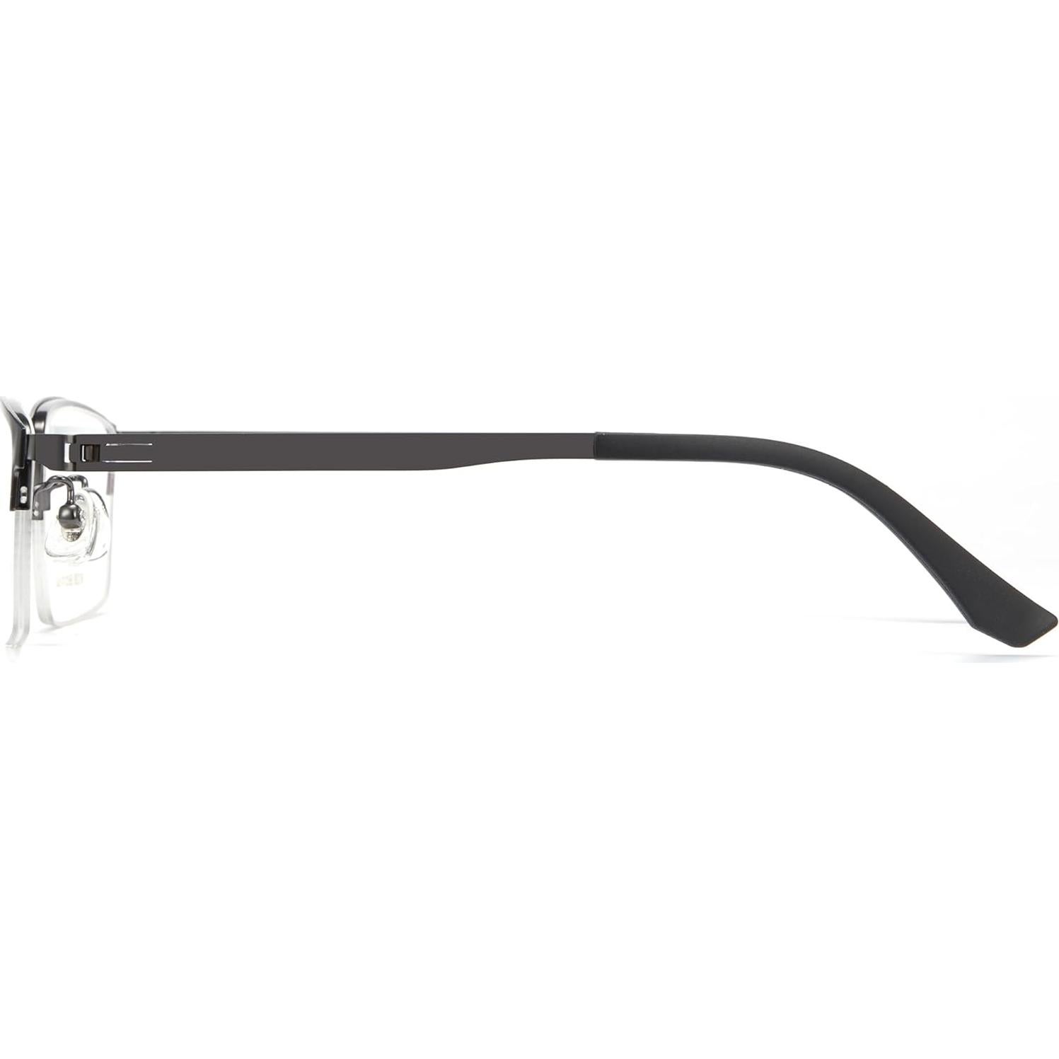 Gafas de Titanio Cyxus para Hombres - Semi Montura Cuadradas