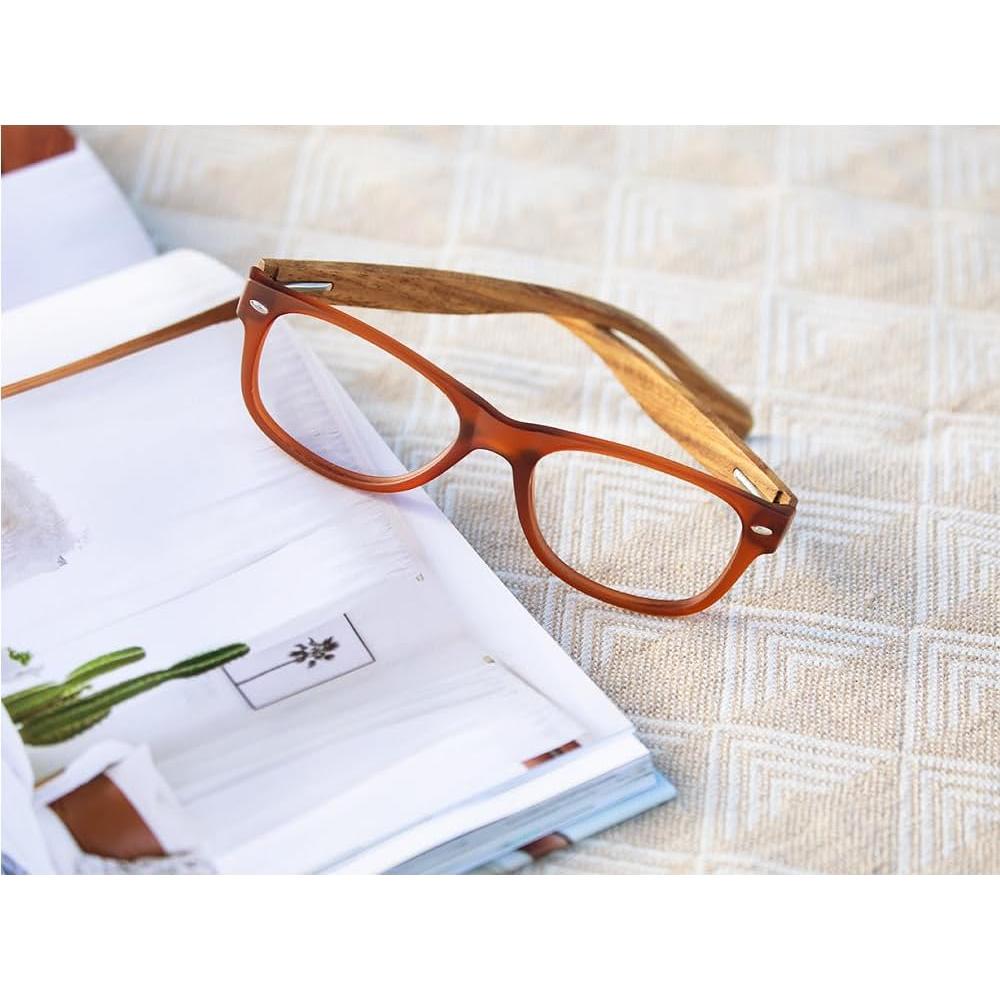 Gafas de Luz Azul Blue Planet Marrón Mate 1.25x Unisex