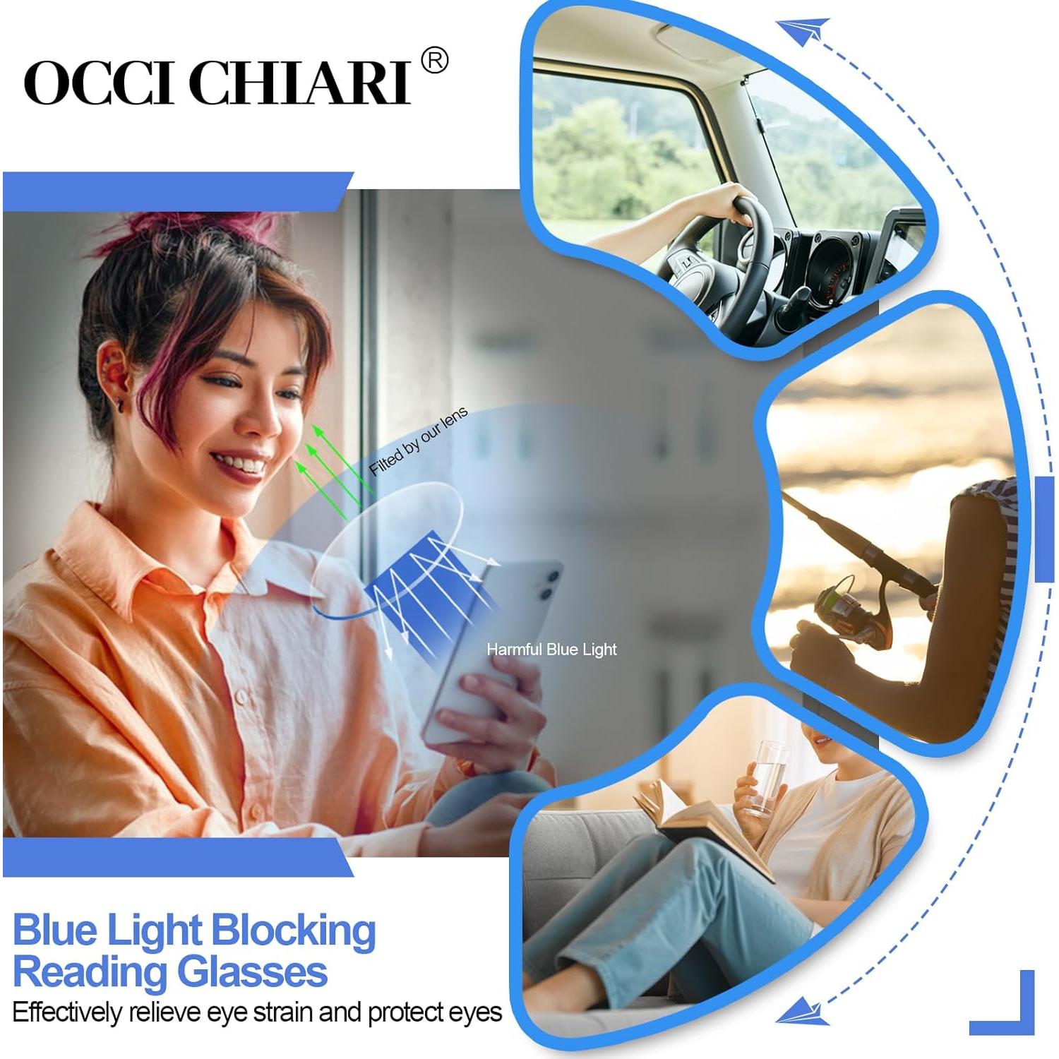 Gafas de Lectura OCCI CHIARI 1.5x Bloqueo Luz Azul Mujeres