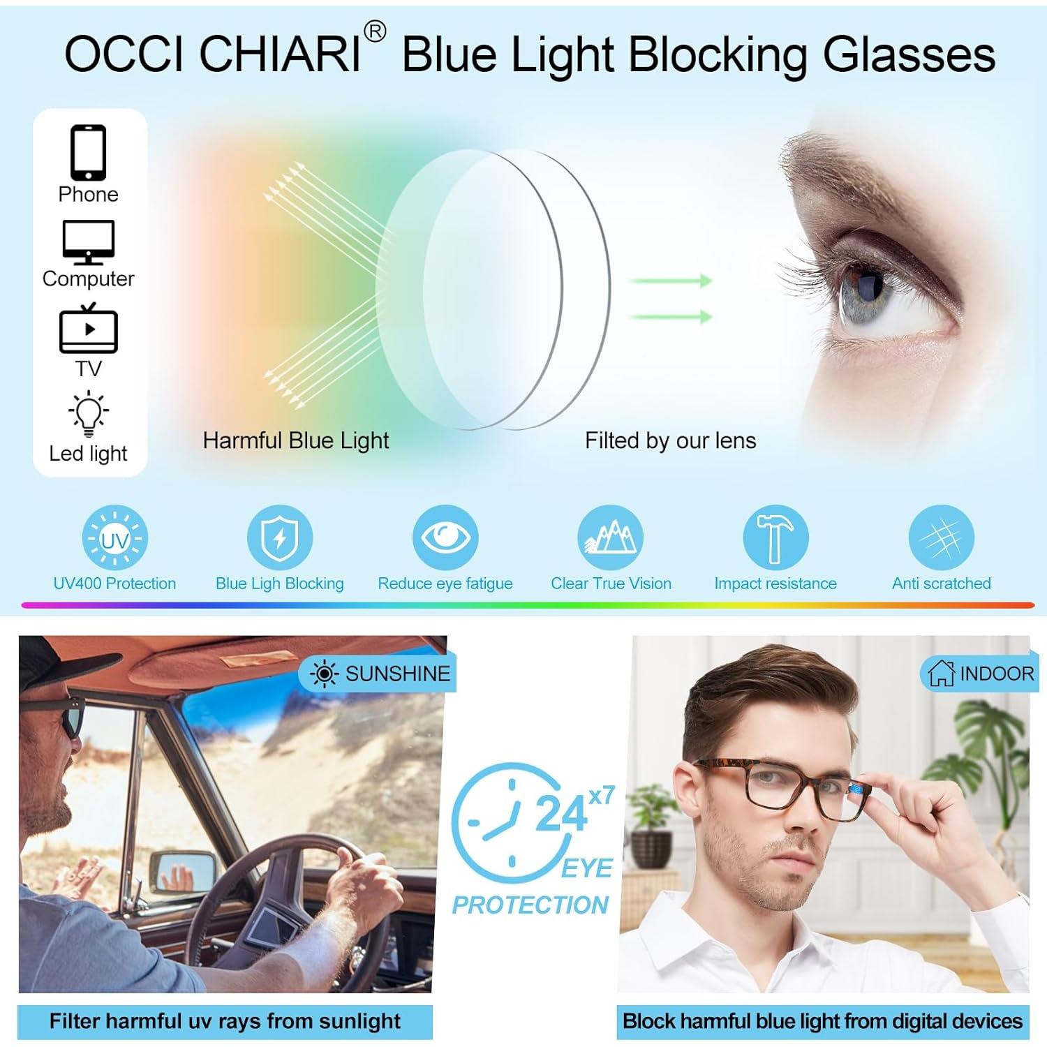 Gafas de Lectura OCCI CHIARI 2.5 con Bloqueo Luz Azul