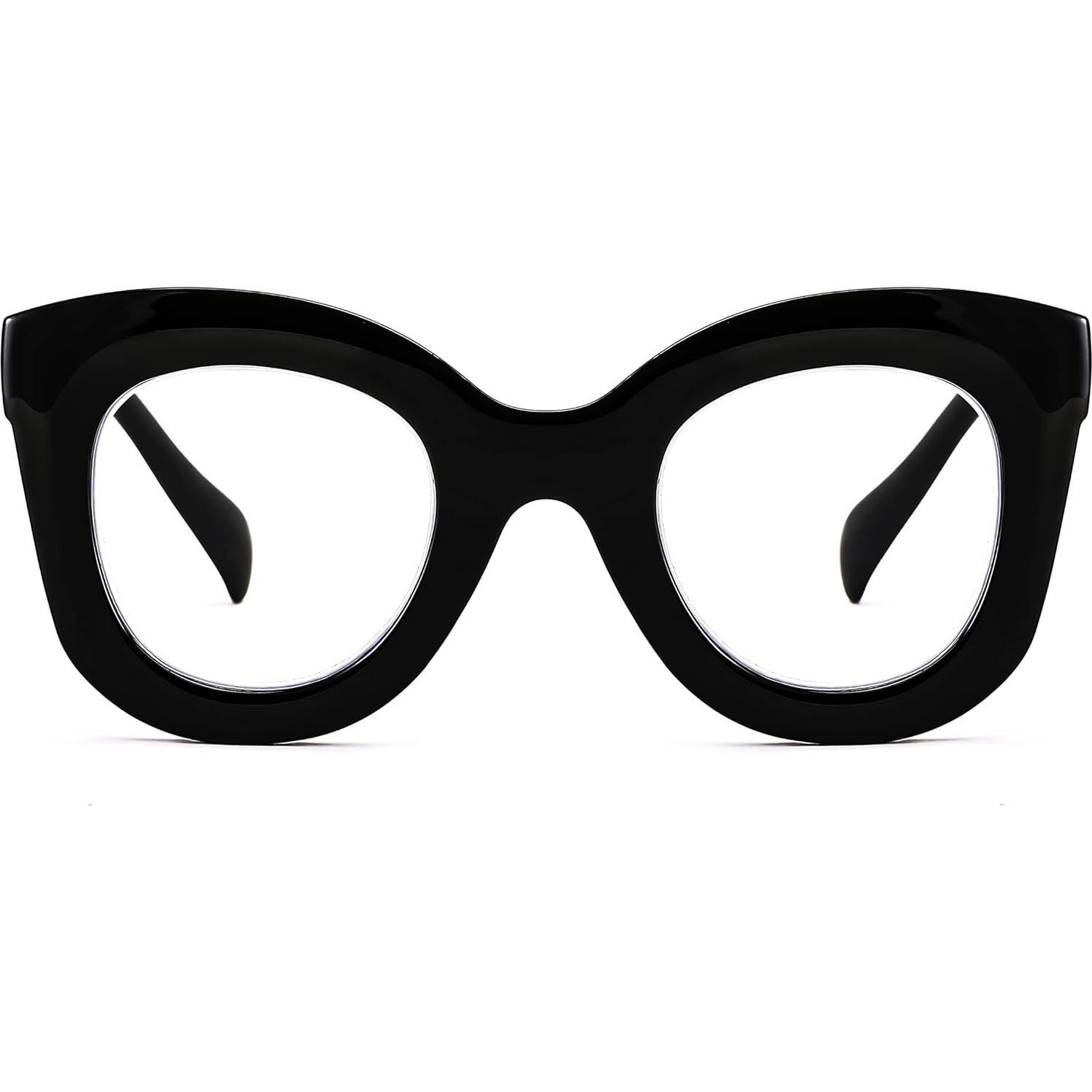 Gafas de Lectura FEISEDY Retro Cateye con Filtro Luz Azul 1.5x