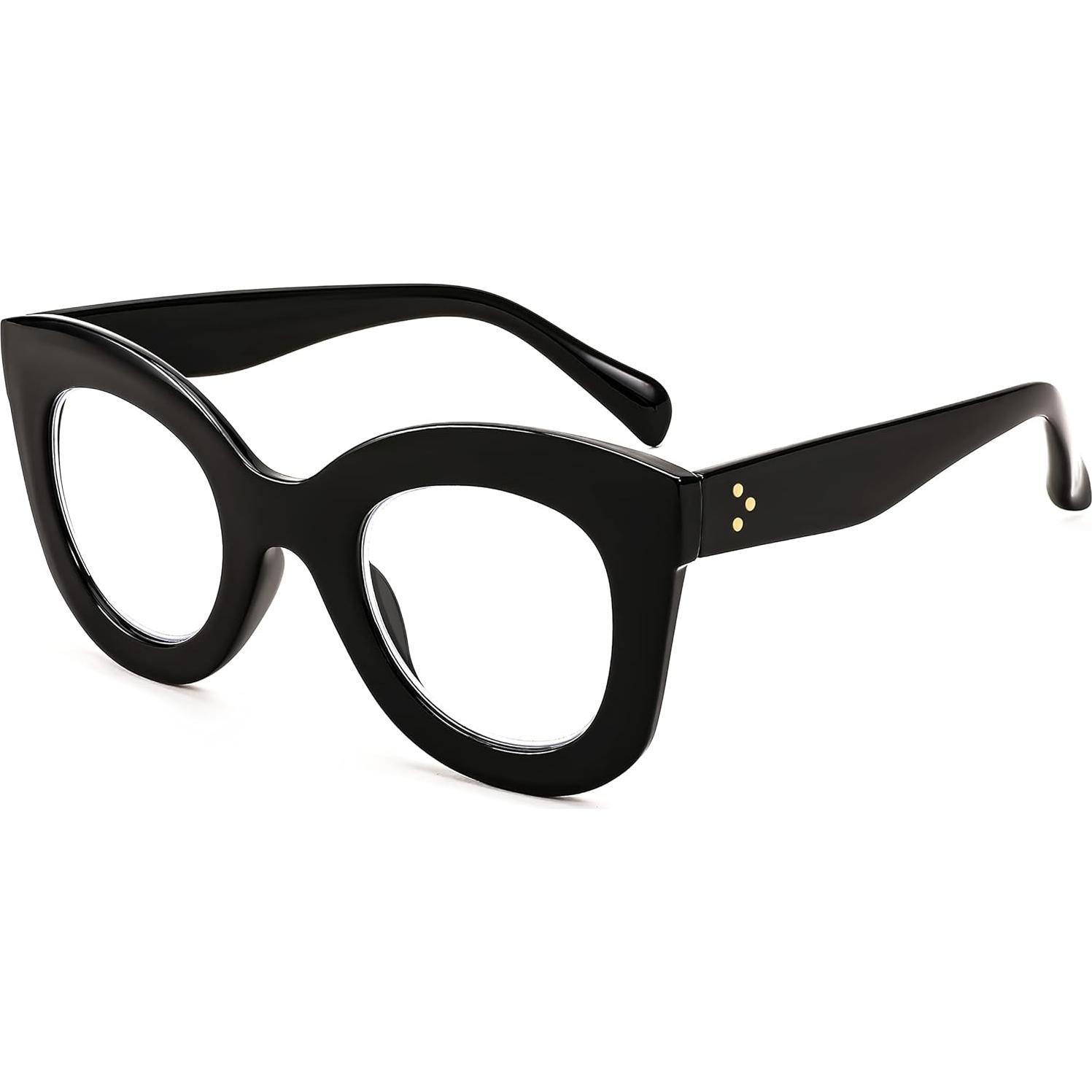 Gafas de Lectura FEISEDY Retro Cateye con Filtro Luz Azul 1.5x