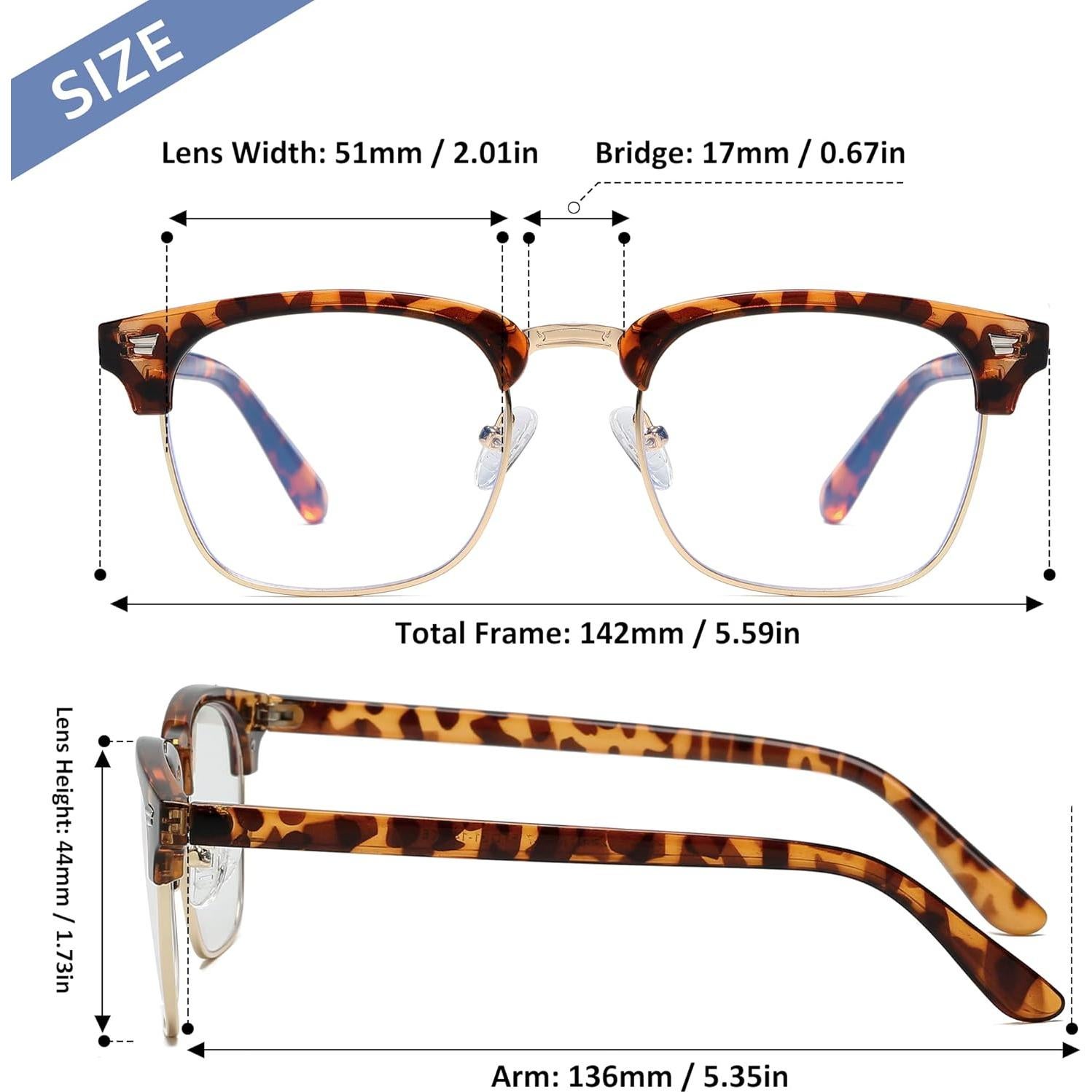 Gafas de Bloqueo de Luz Azul MEETSUN UV400 2 Paquete