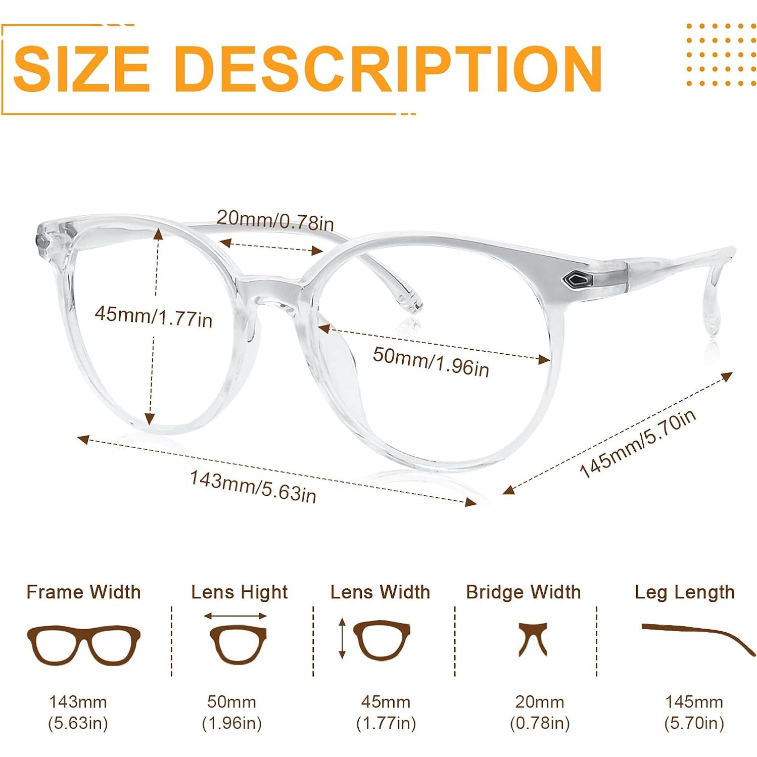 Gafas de Lectura Retro Redondas Anti Luz Azul UV400 Unisex