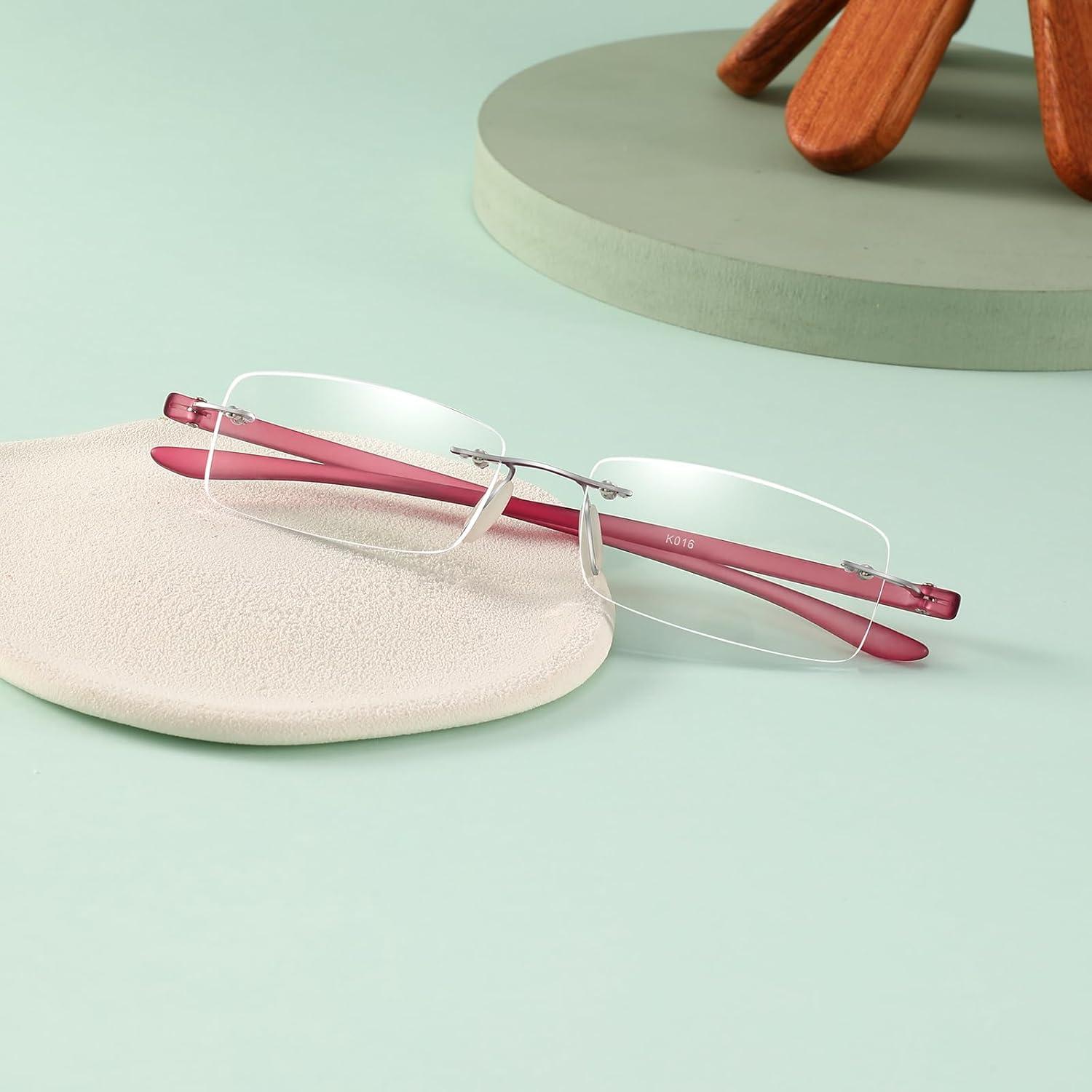 Gafas de Lectura Sin Marco Anti-Luz Azul TR90 2.25 Dioptrías