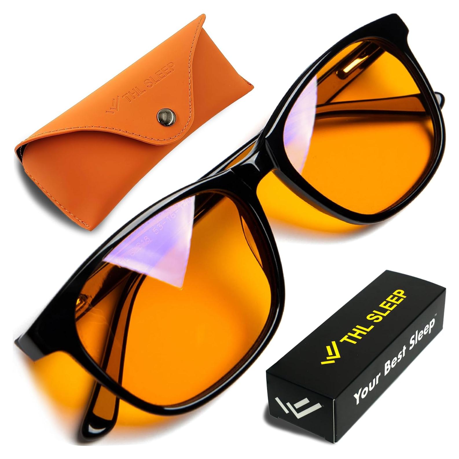 Gafas Bloqueadoras de Luz Azul THL Sleep Naranjas Unisex