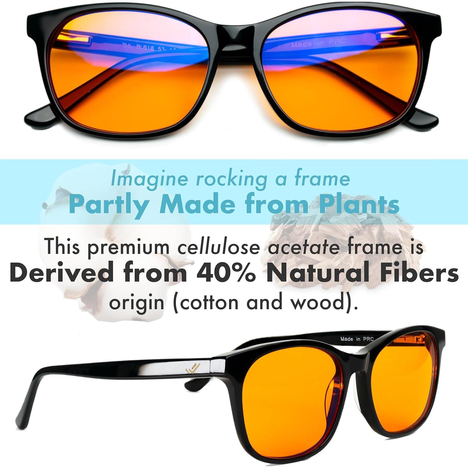 Gafas Bloqueadoras de Luz Azul THL Sleep Naranjas Unisex