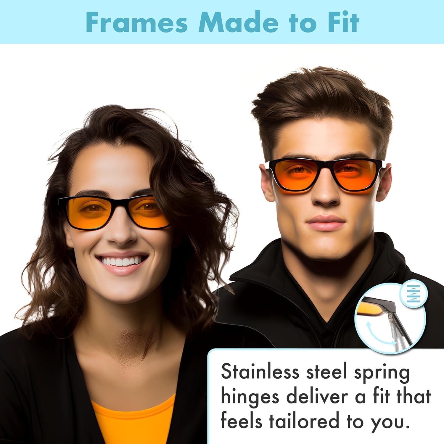 Gafas Bloqueadoras de Luz Azul THL Sleep Naranjas Unisex