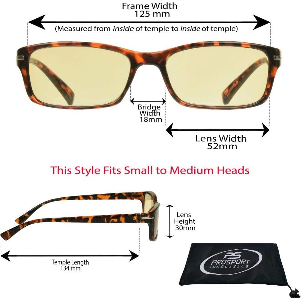 Gafas de lectura proSPORT bloqueo luz azul 1.5x unisex