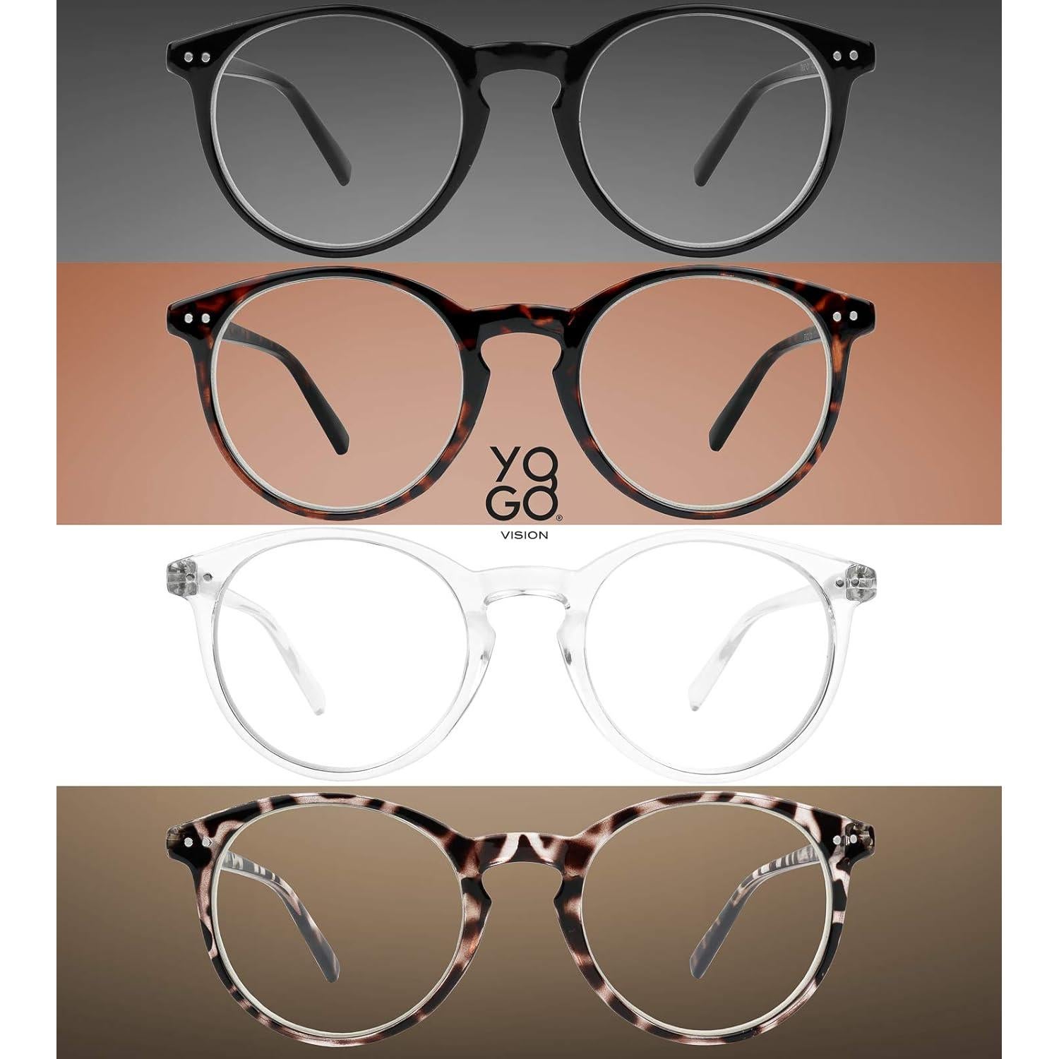 Gafas de Lectura Yogo Vision Anti Luz Azul 4 PARES 2.5x