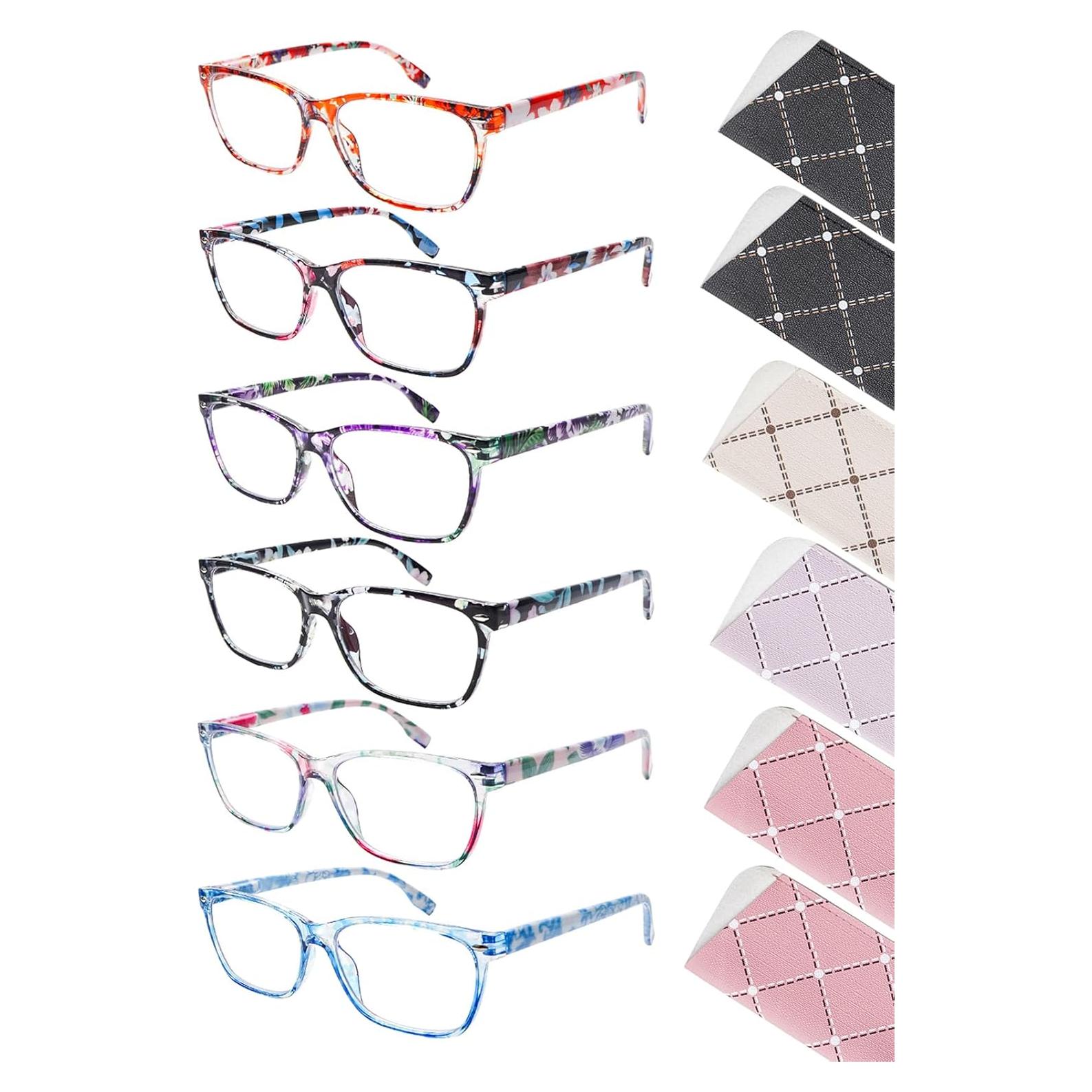 Paquete de 6 Gafas de Lectura Boncamor con Filtro de Luz Azul