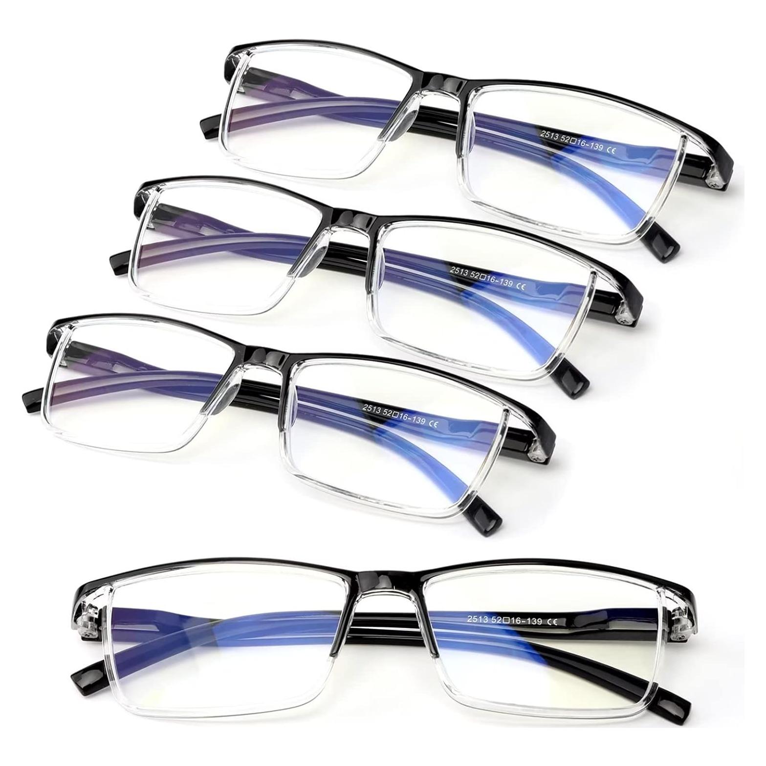 Gafas de Lectura Outray 4 Paquete con Bloqueo Luz Azul UV400