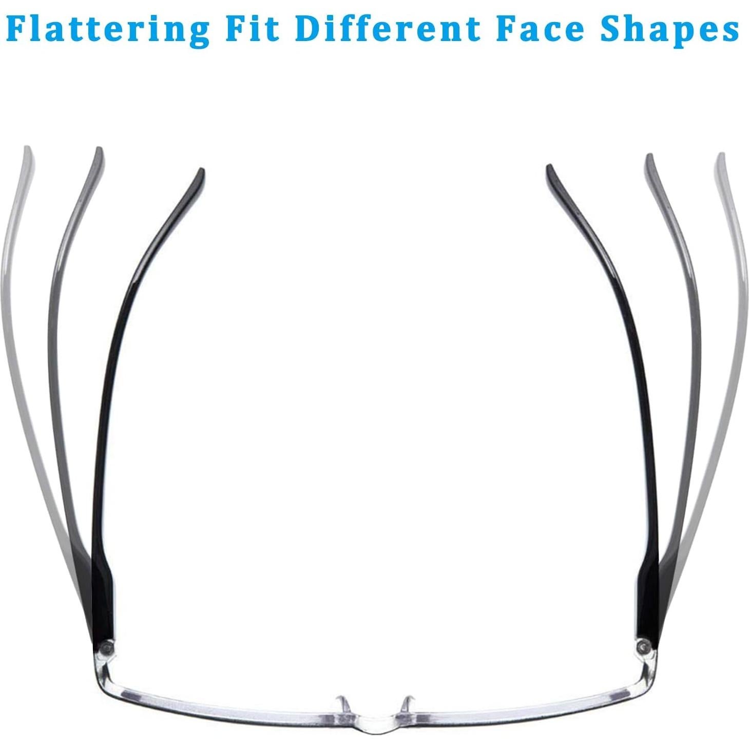 Gafas de Lectura Outray 4 Paquete con Bloqueo Luz Azul UV400