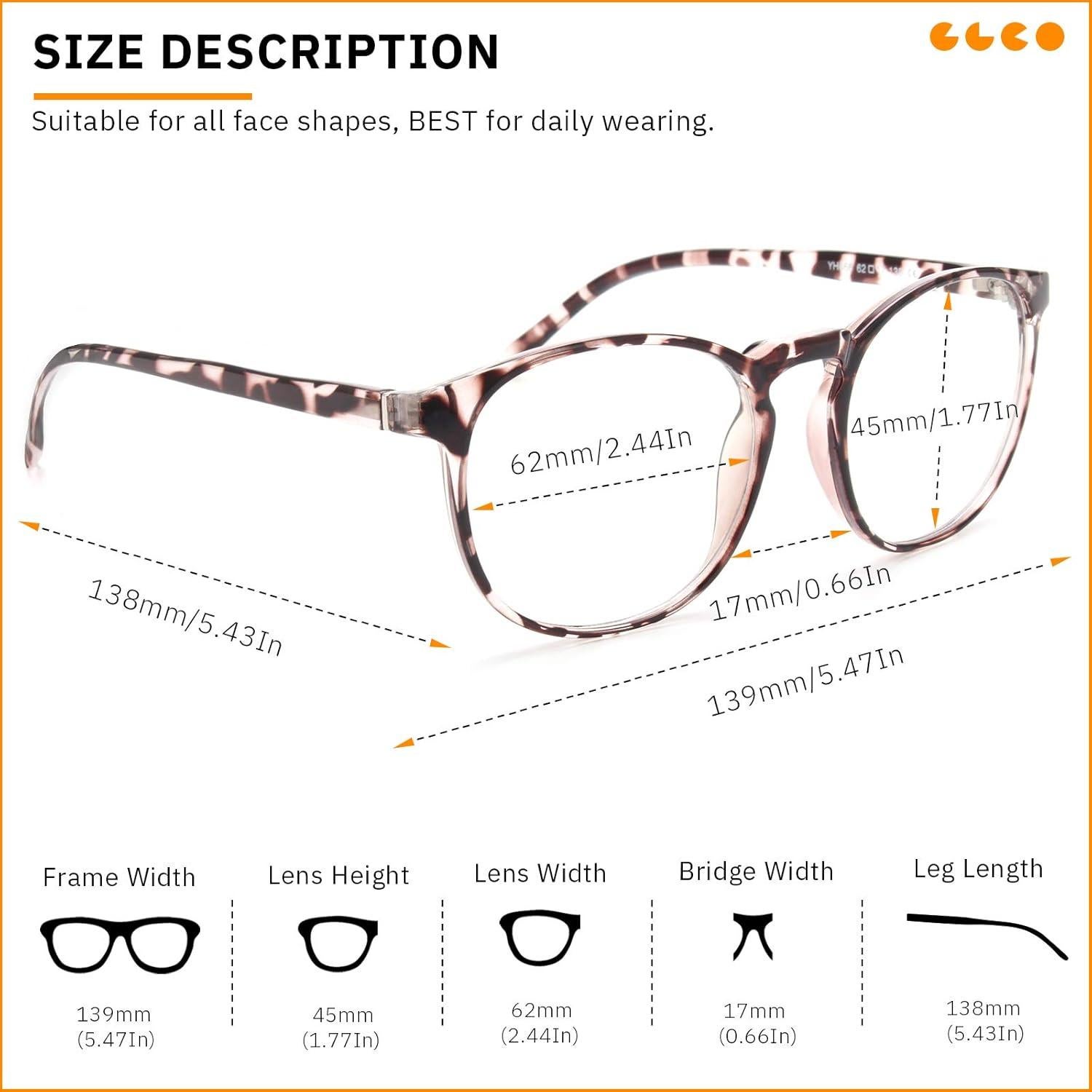 Gafas Bloqueadoras de Luz Azul IBOANN - 3 Paquetes Unisex