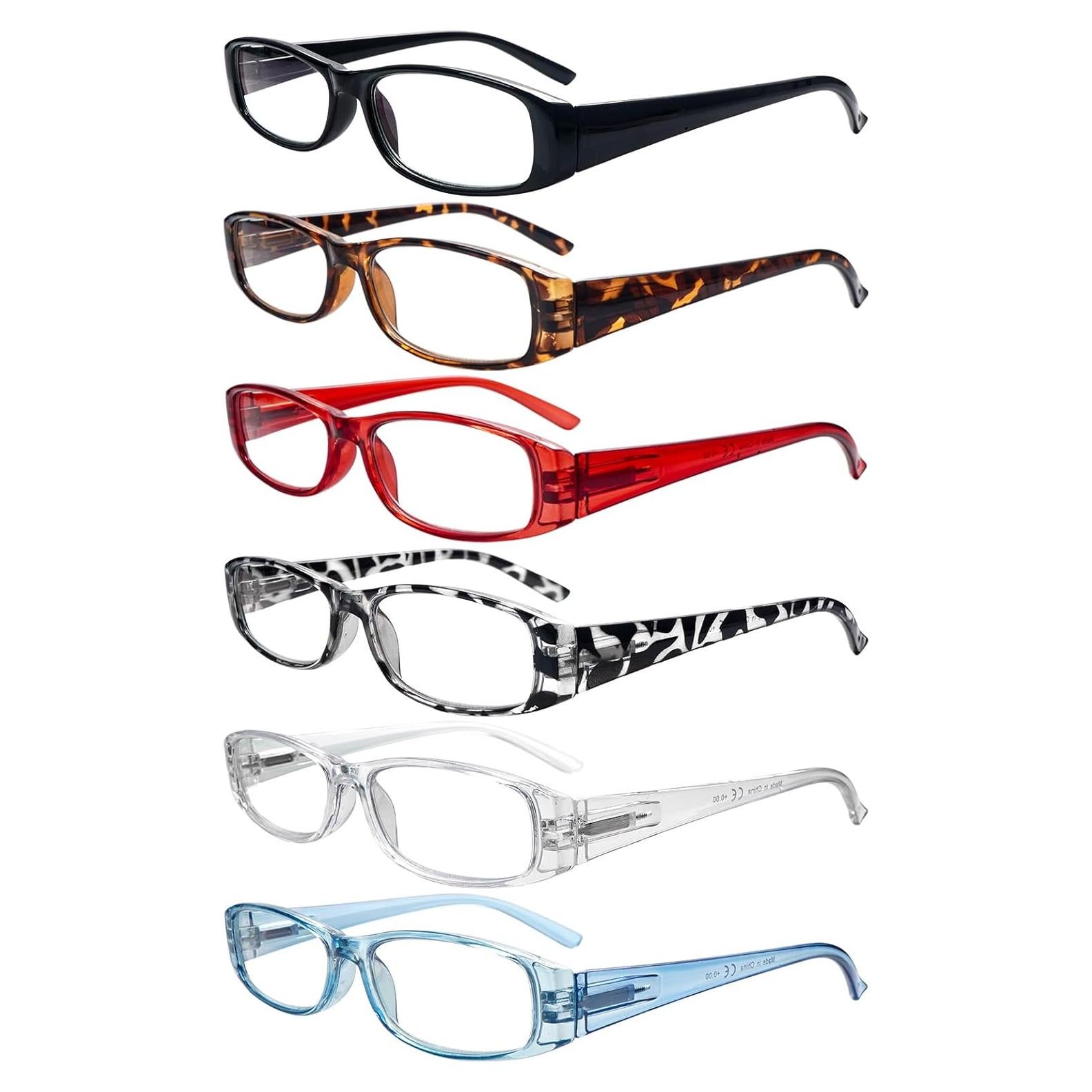 Gafas de lectura Ronecool unisex con bloqueo luz azul 6 pares