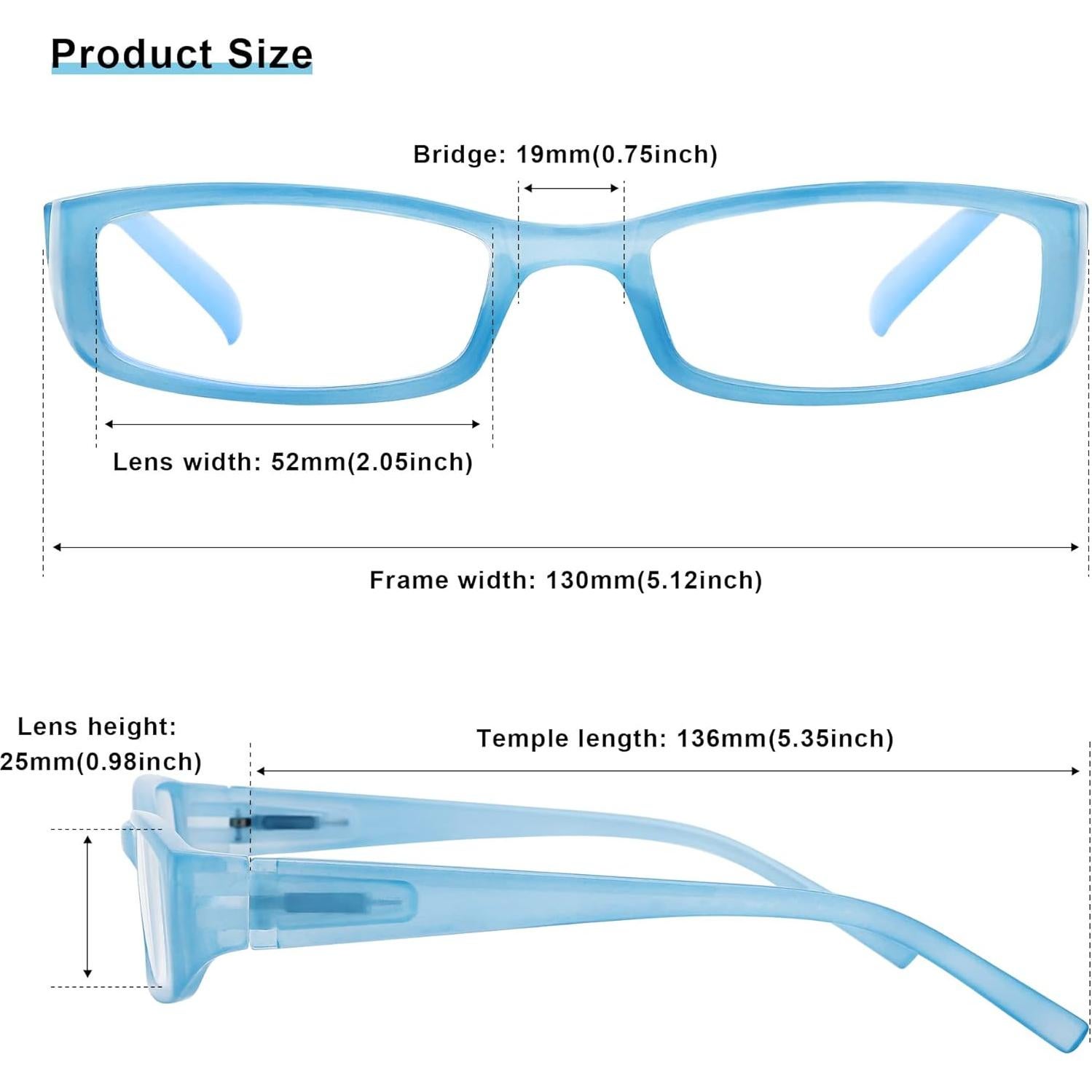 Paquete de 4 Gafas de Lectura Madison Avenue +1.0 Luz Azul Mujeres