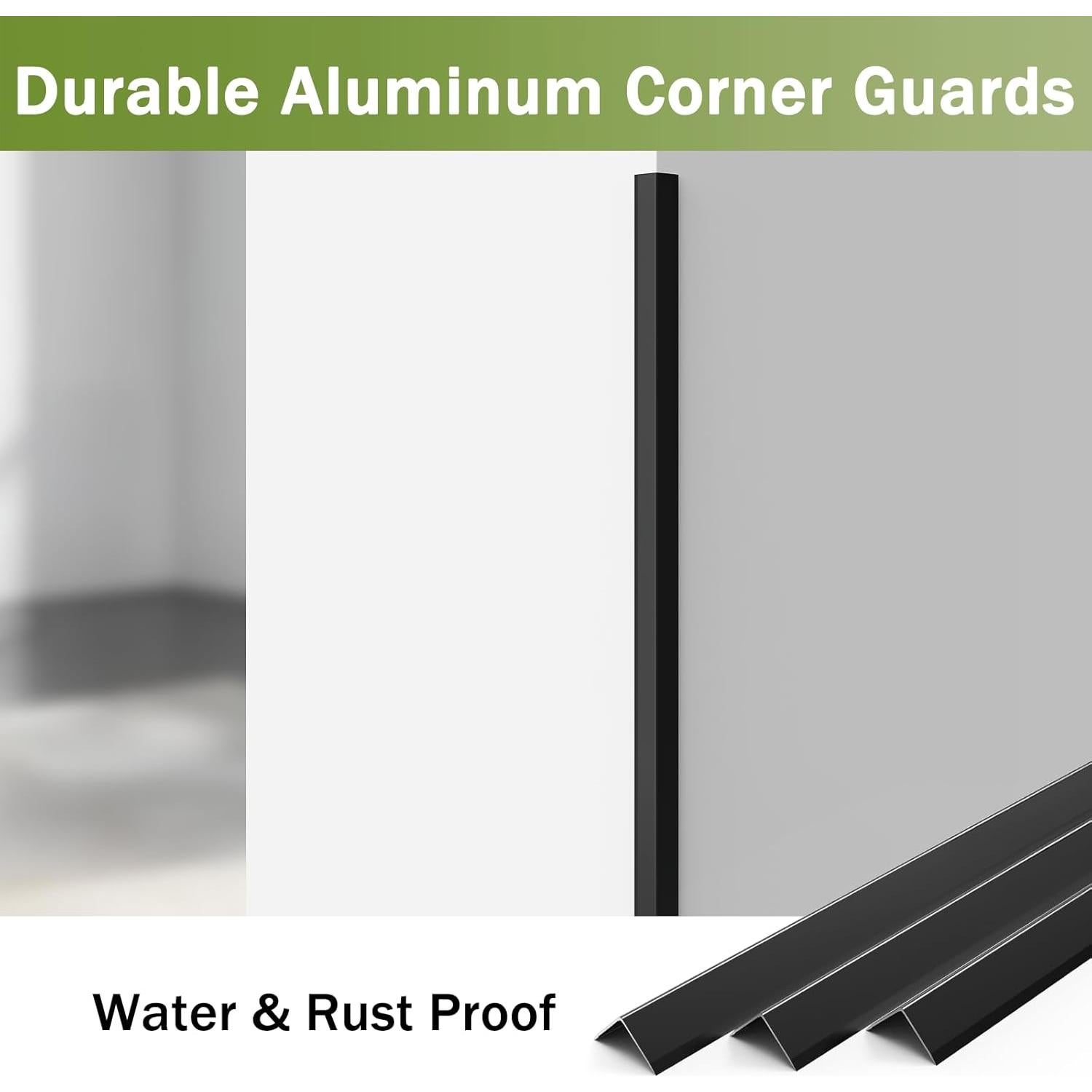 Protectores de Esquinas de Aluminio Fengone 35 x 2.03 cm - Paquete de 3