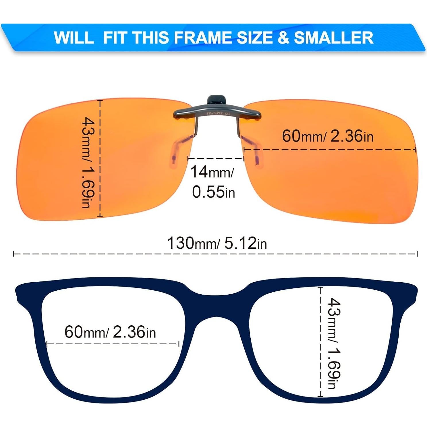 Gafas Clip On PSI para Luz Azul UV400 - Alivio Ocular